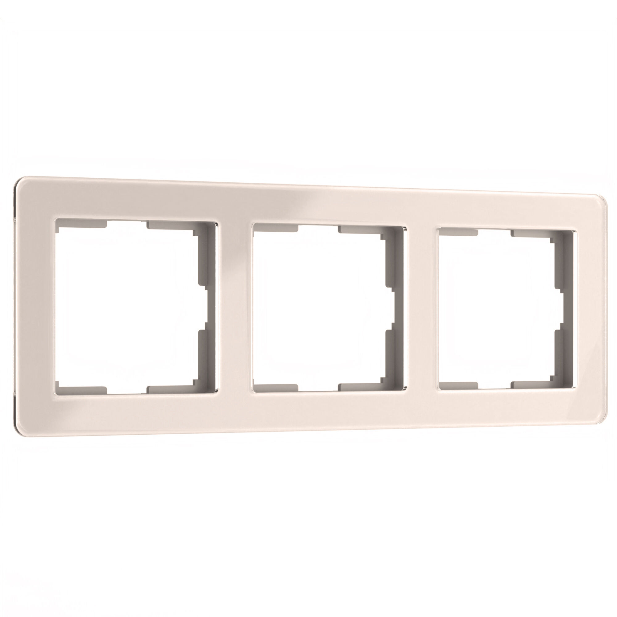 Рамка на 3 поста Acrylic айвори Werkel