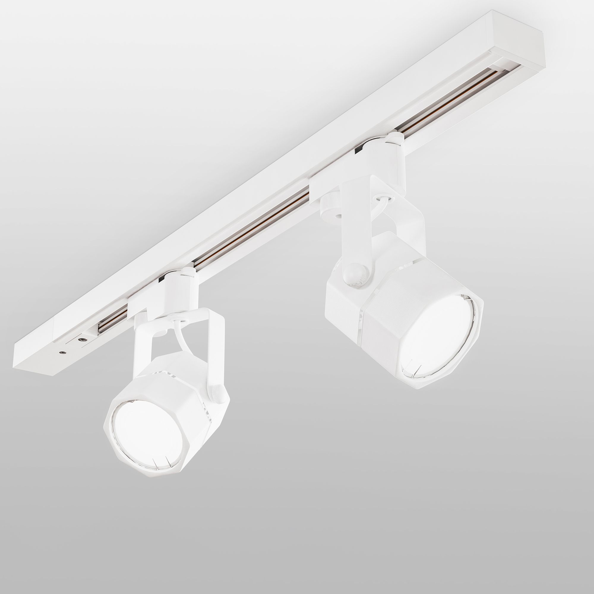 Basic System Трековый поворотный светильник GU10 Robi Белый