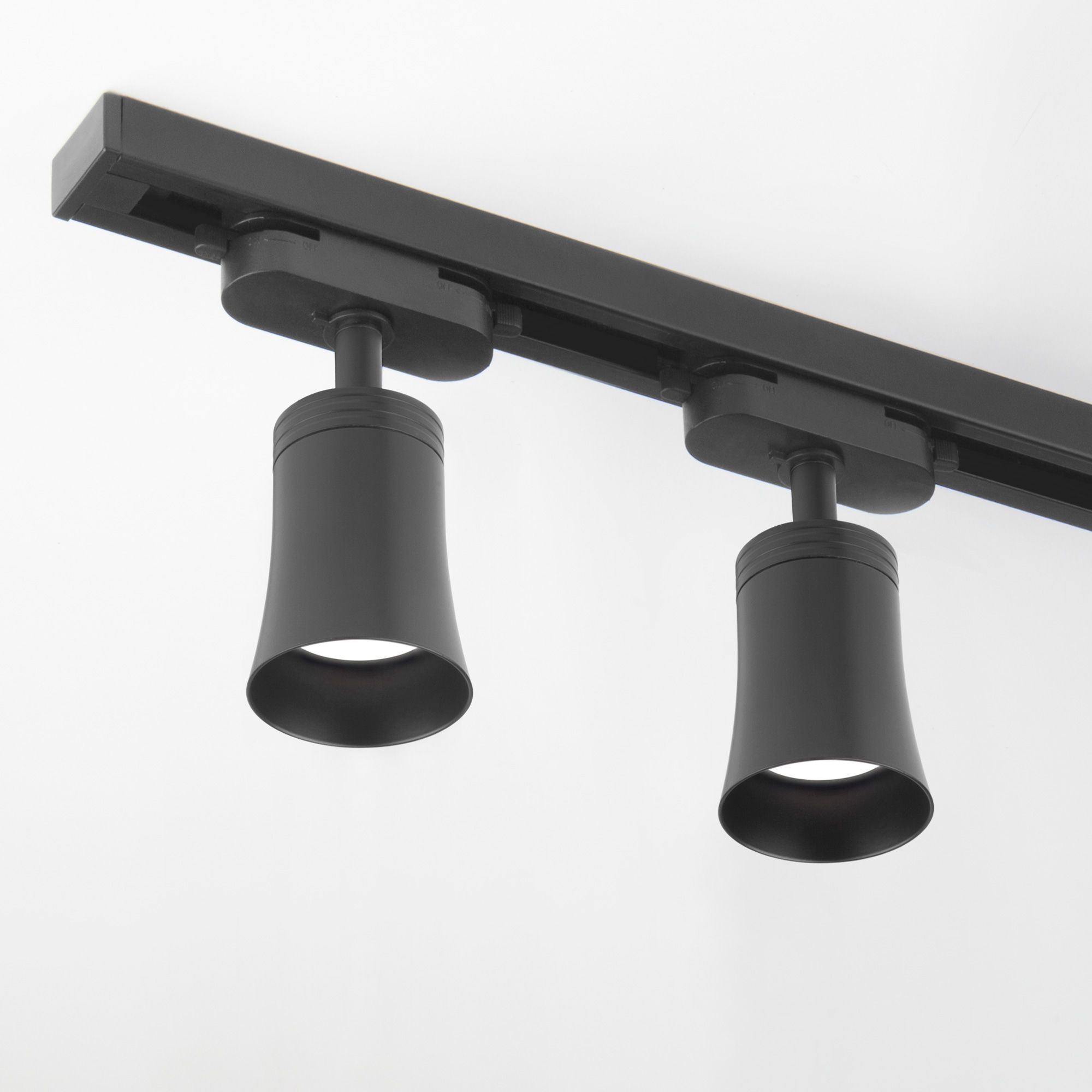 Basic System Трековый поворотный светильник GU10 Vetro Черный