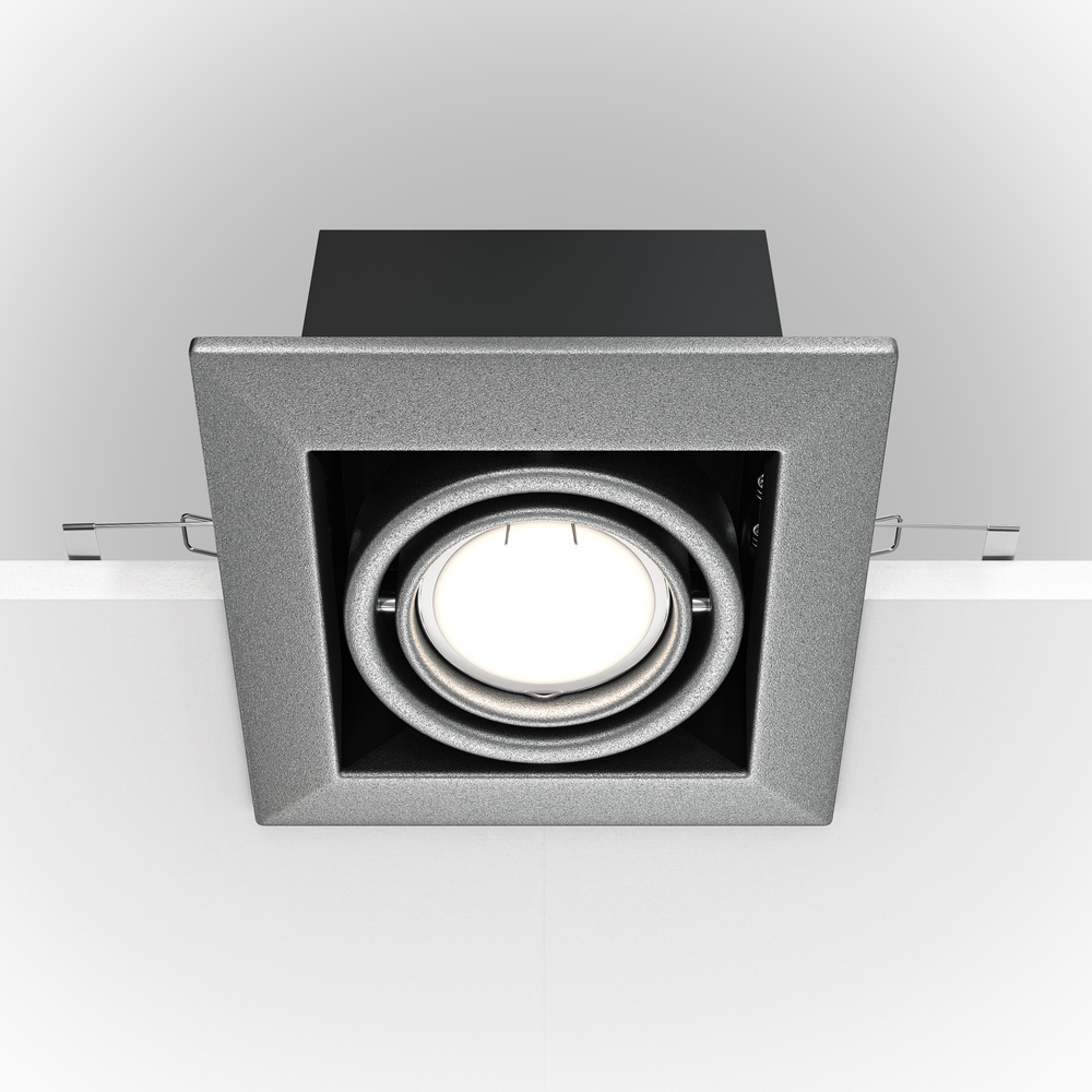 Встраиваемый светильник Maytoni Metal Modern GU10 1x10Вт DL008-2-01-S