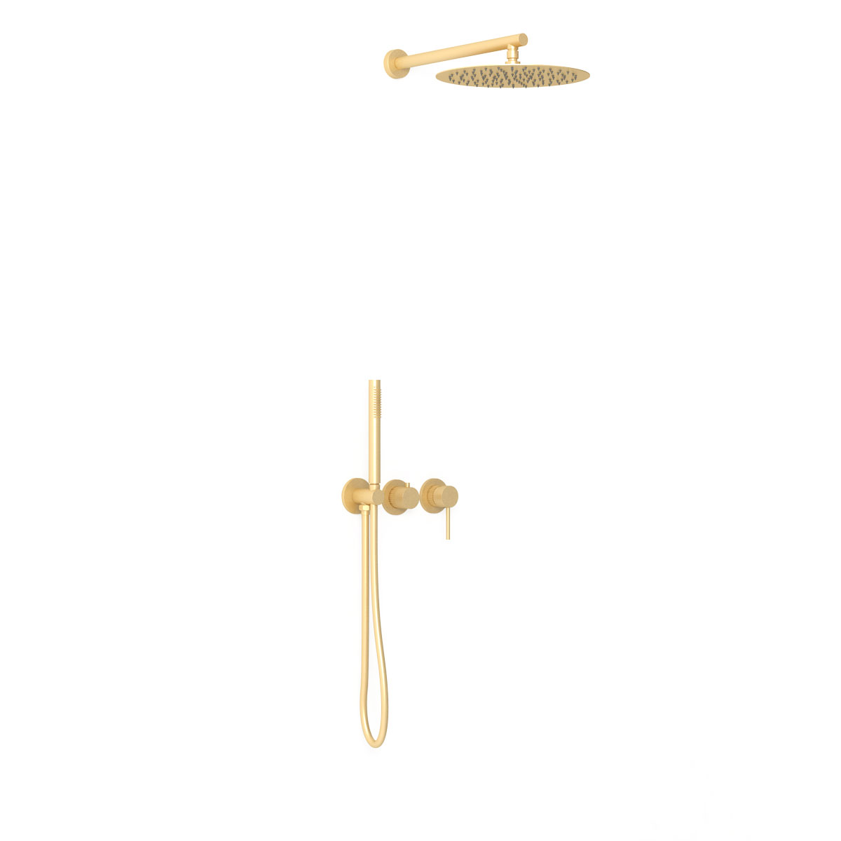 Душевая система Vincea VSFW-4G01BG4 встраиваемая в стену цвет брашированное золото