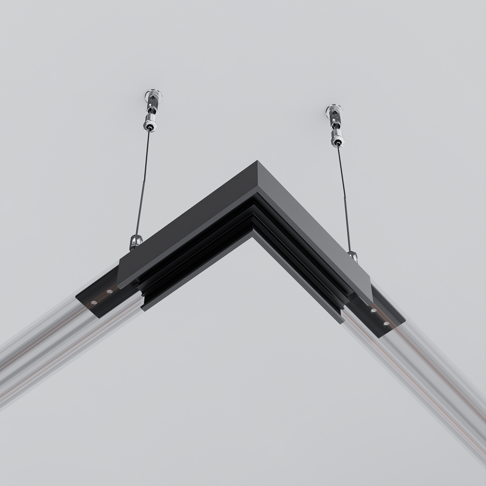 Коннектор угловой Exility накладной низкопрофильный Maytoni TRAM034CL-41B