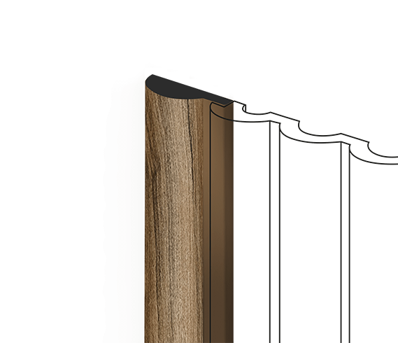 Финишный молдинг LF140A BR495 HIWOOD