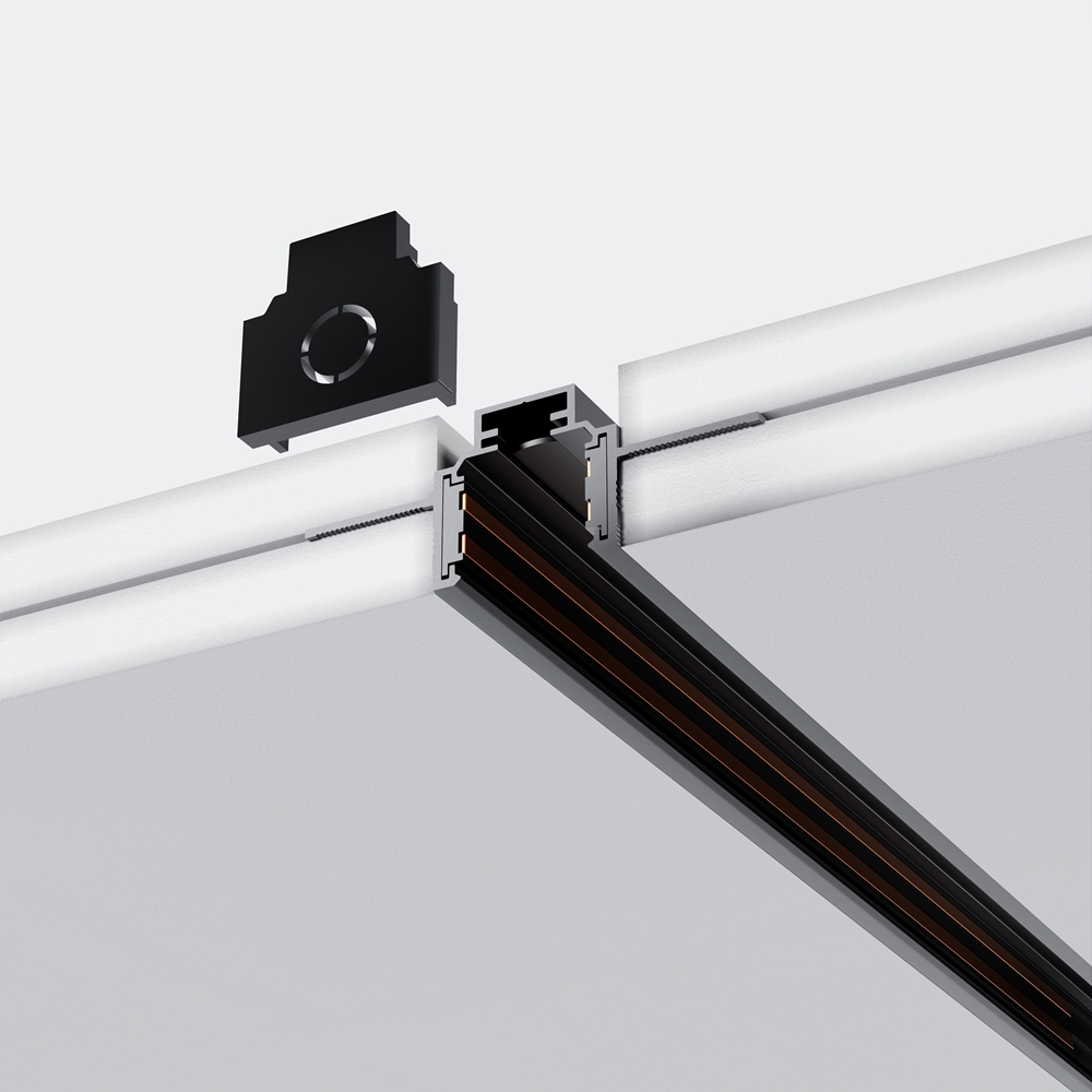 Заглушки для встраиваемого низкопрофильного шинопровода Exility 2шт. Maytoni TRAM034EC-42B