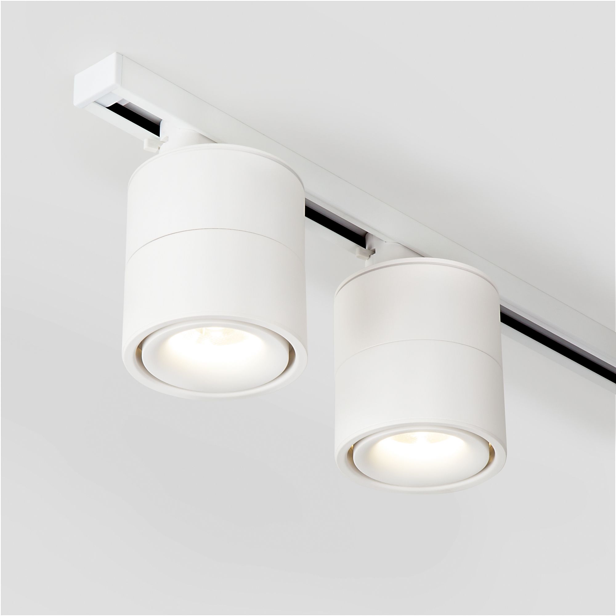 Basic System поворотный Трековый светильник 15W 4200K Klips Белый