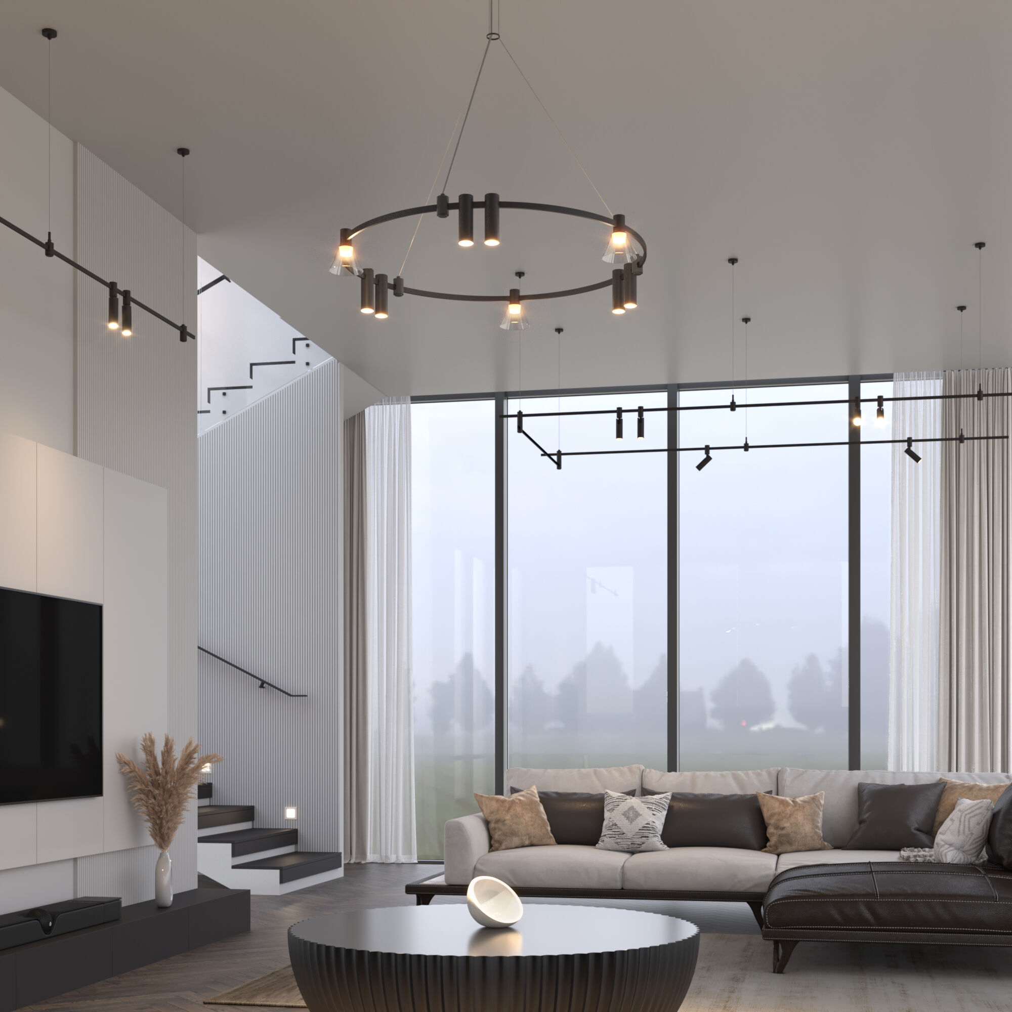 Esthetic Magnetic Трековый поворотный светильник 5W 3000K чёрный