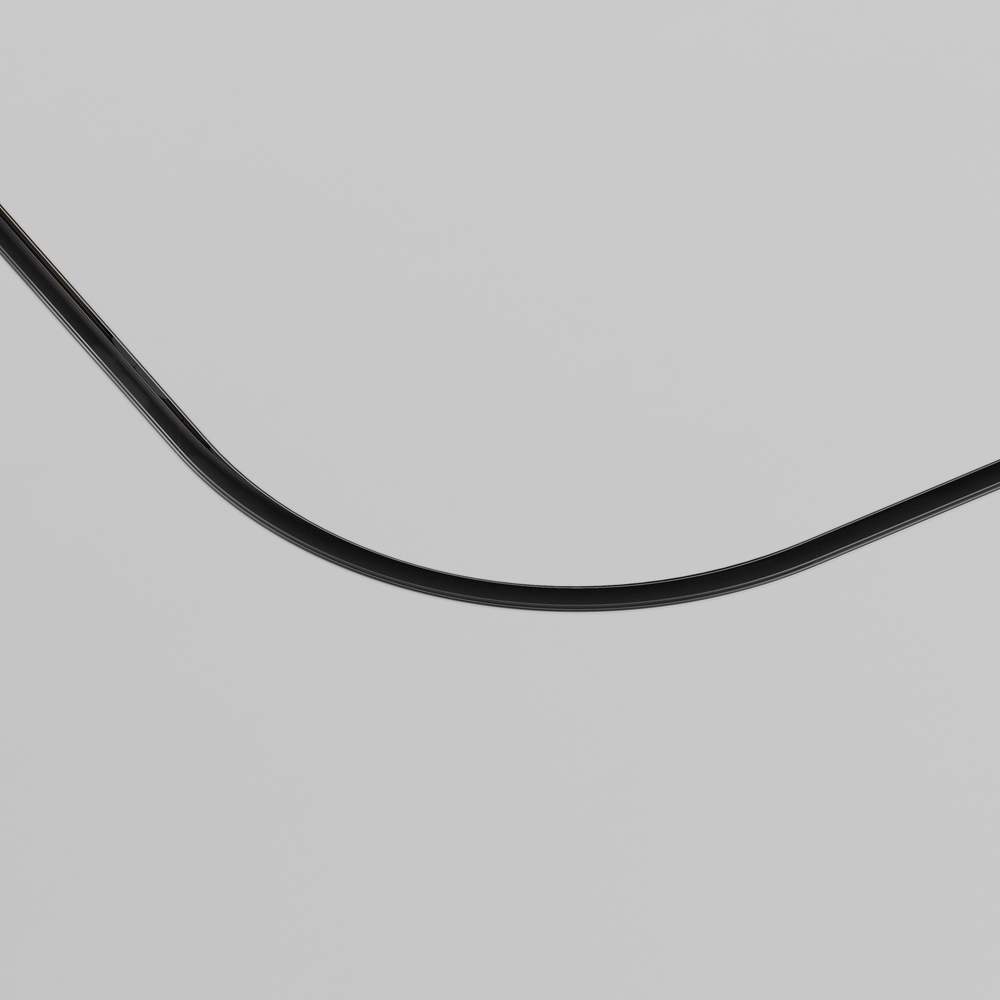 Коннектор радиусный R300 Exility встраиваемый под ГКЛ 9,5 мм, черный Maytoni TRA044-ANGLE