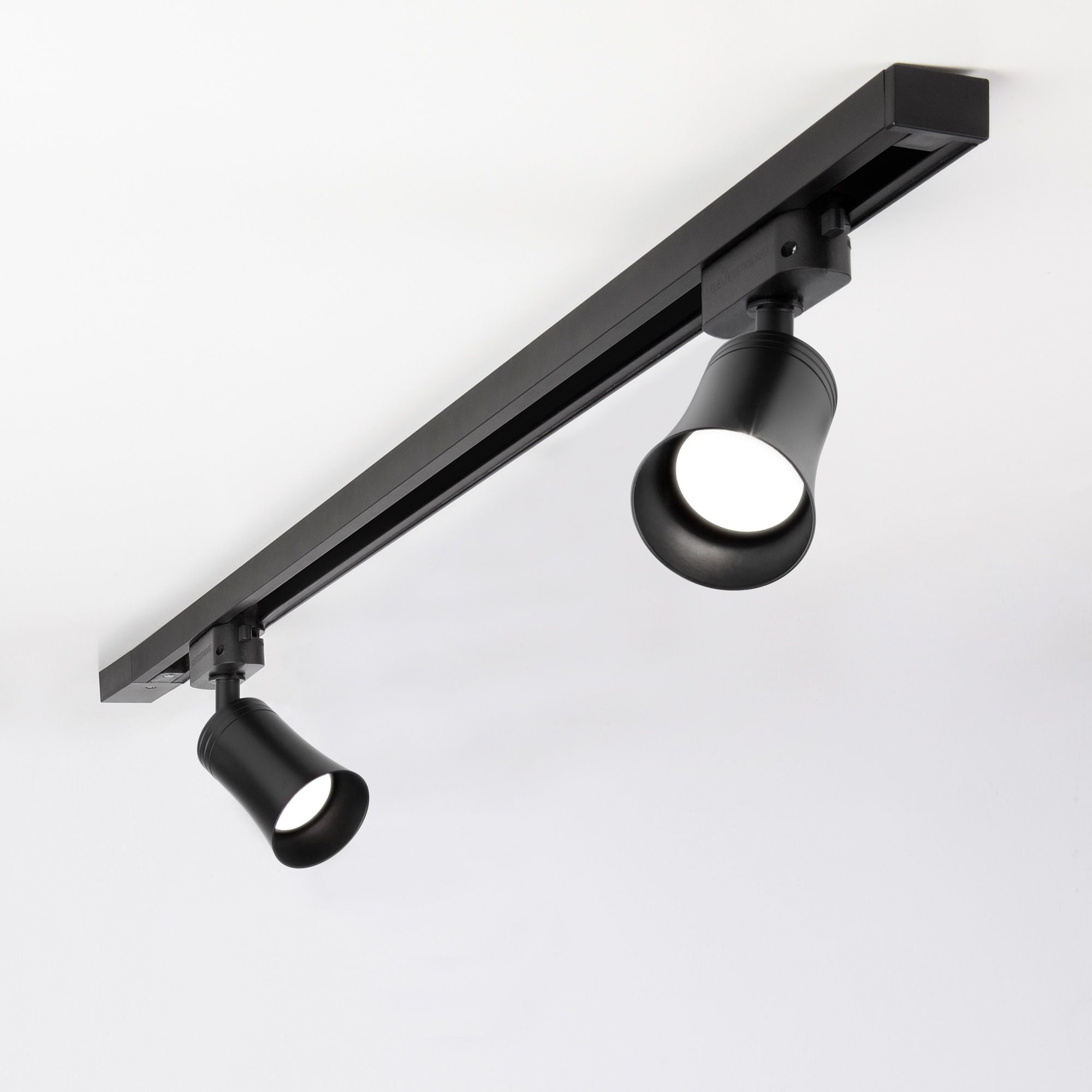 Basic System Трековый поворотный светильник GU10 Vetro Черный