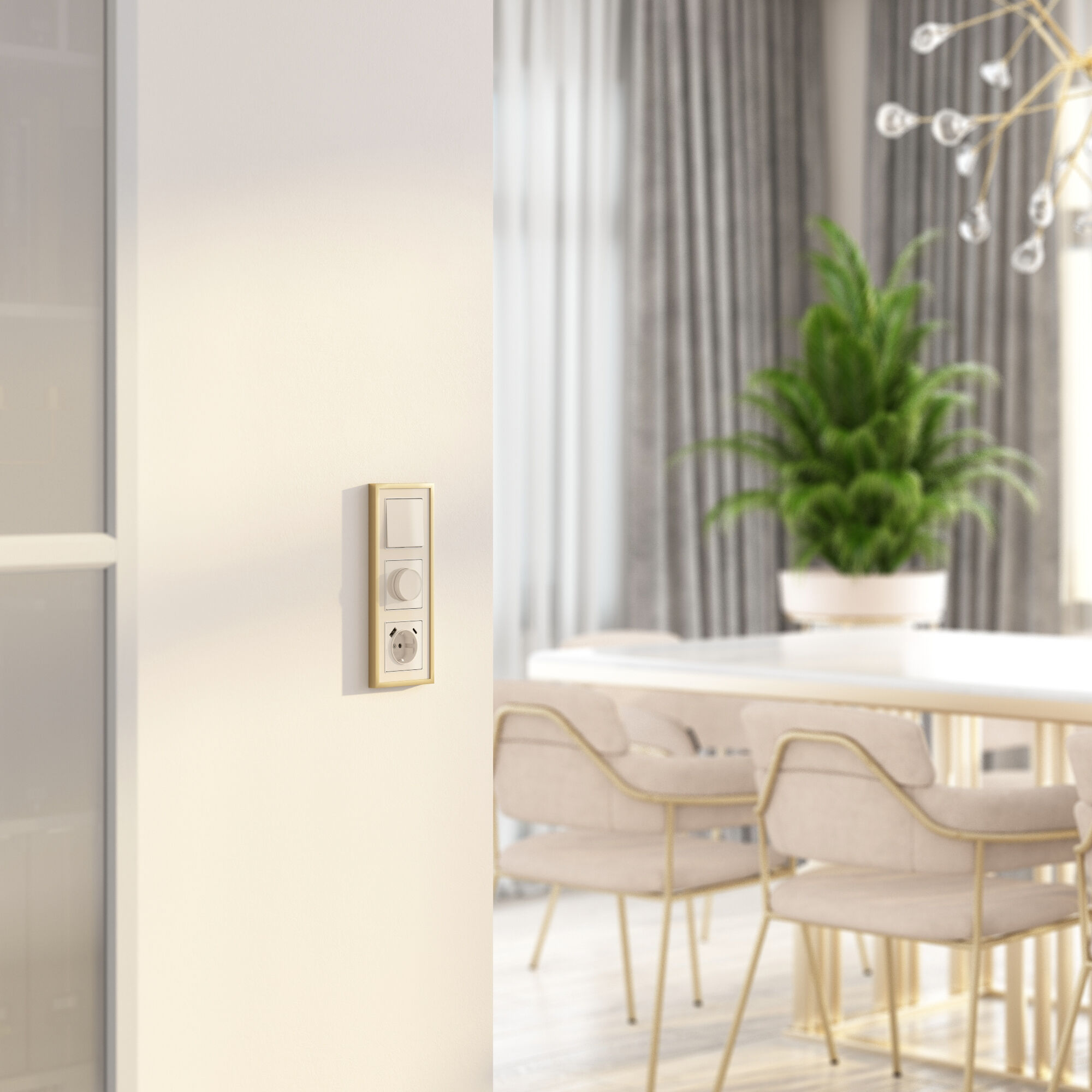 Диммер (айвори акрил) Werkel