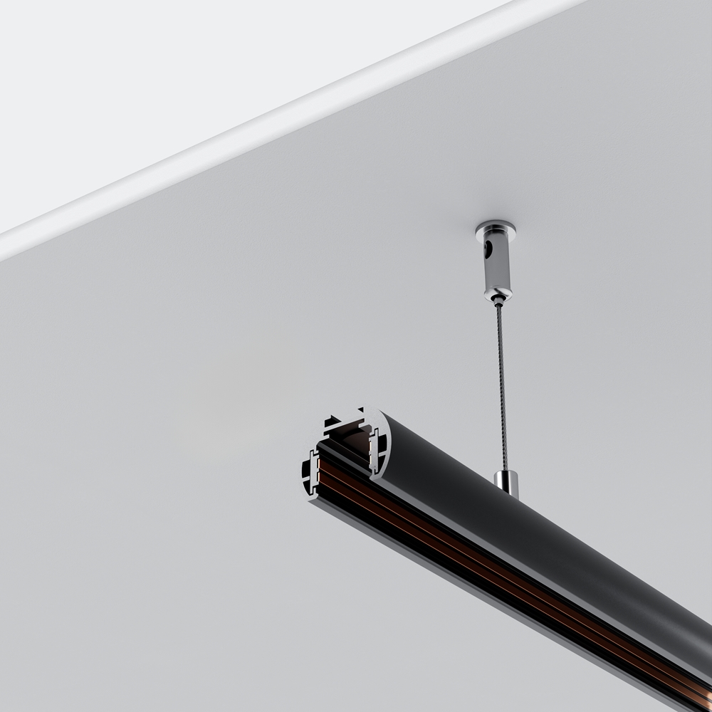 Шинопровод 2м Exility низкопрофильный подвесной круглый Maytoni TRXM034-R-412B