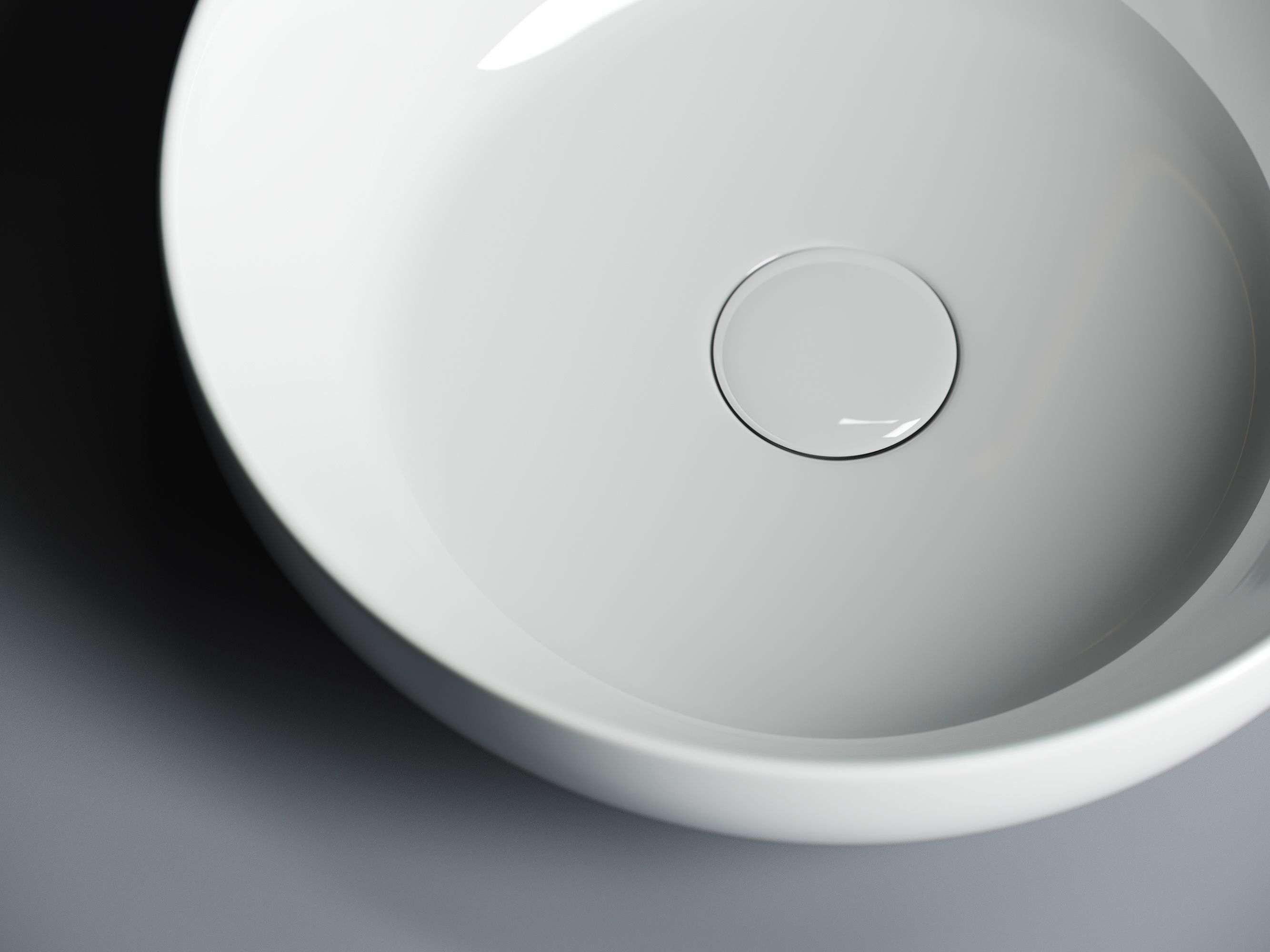 Умывальник чаша накладная круглая CN6020