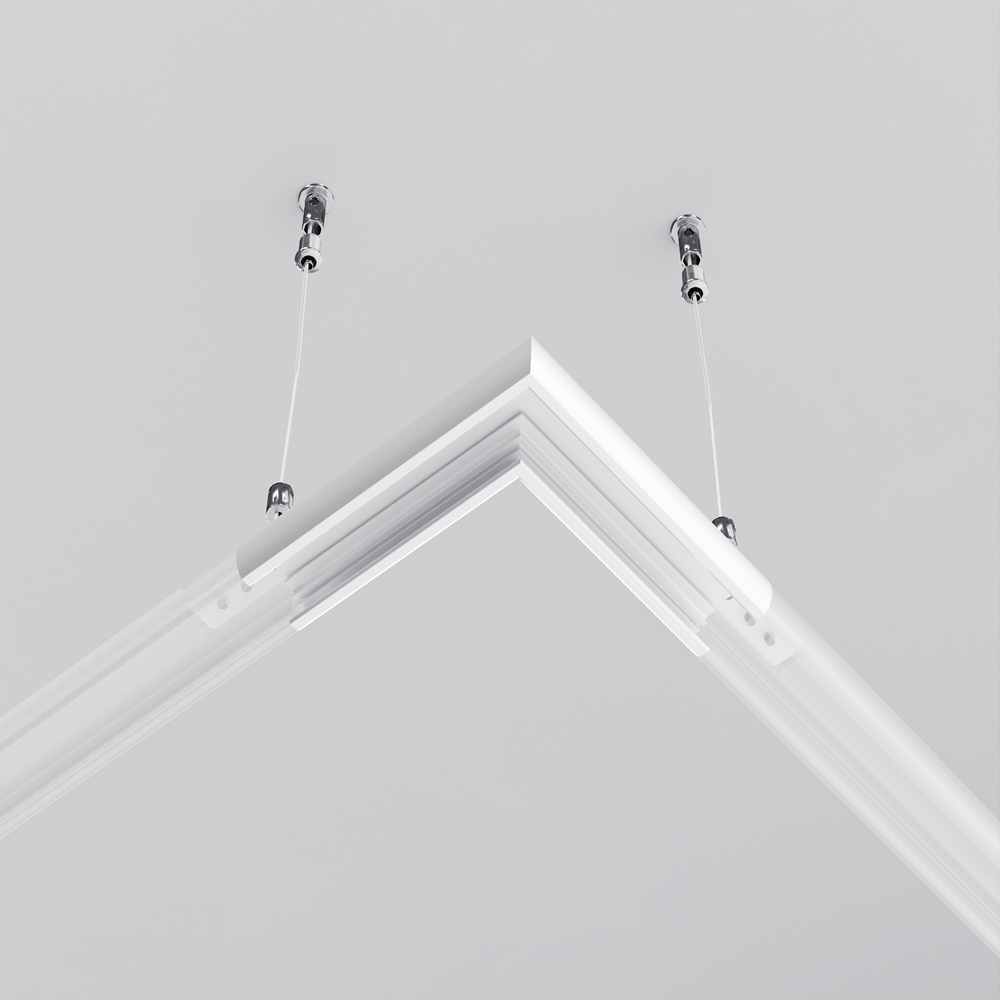 Коннектор угловой для круглого низкопрофильного шинопровода Exility Maytoni TRAM034CL-R-41W