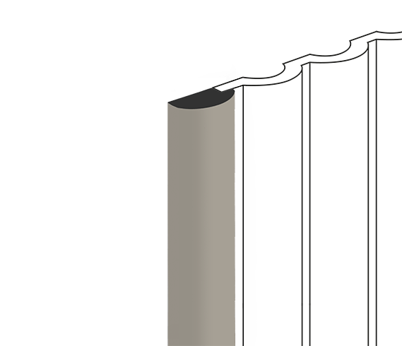 Финишный молдинг LF140B BR487 HIWOOD