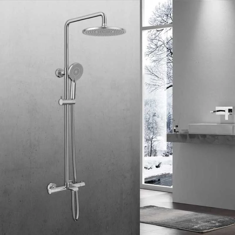 Душевая стойка Vincea Esse VSFS-1E1TCH настенная цвет хром