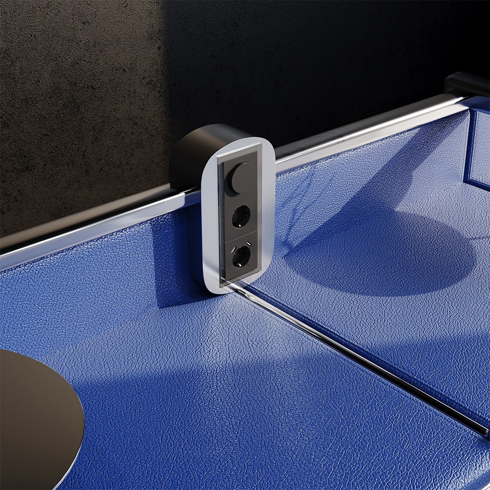 Светорегулятор встраиваемый VOLTUM S70 поворотно-нажимной 600 Вт, (черный матовый)