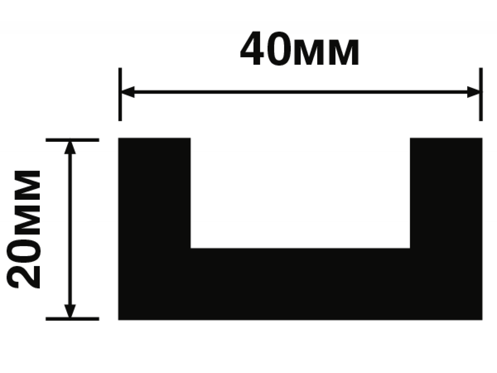 Декоративная рейка LB40 BR395 HIWOOD