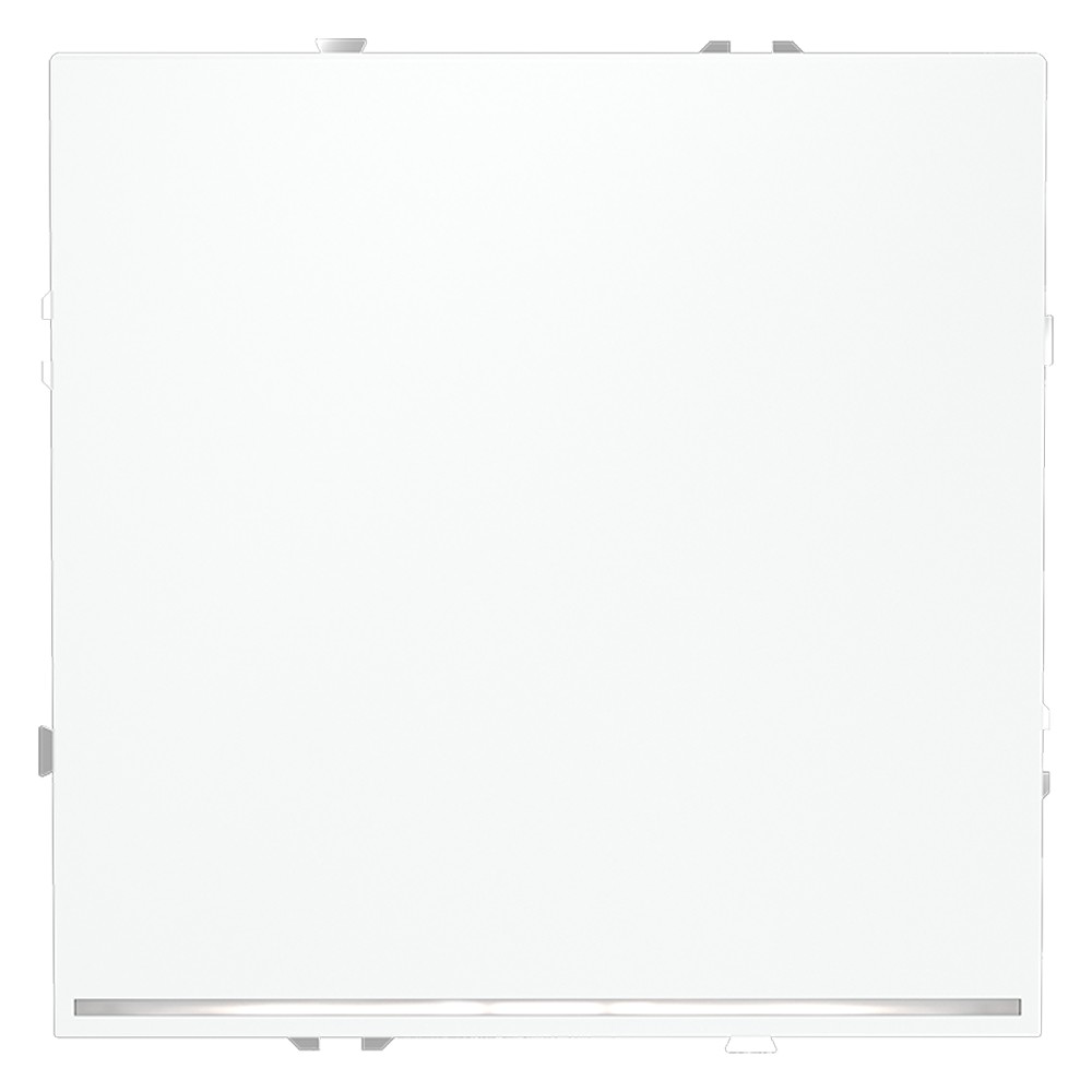 Выключатель встраиваемый VOLTUM S70 одноклавишный с подсветкой 10А, (белый матовый)