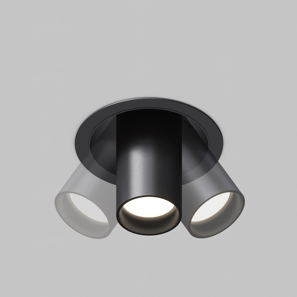 Встраиваемый светильник Maytoni Focus S GU10 1x10Вт C048CL-01-GU10-B