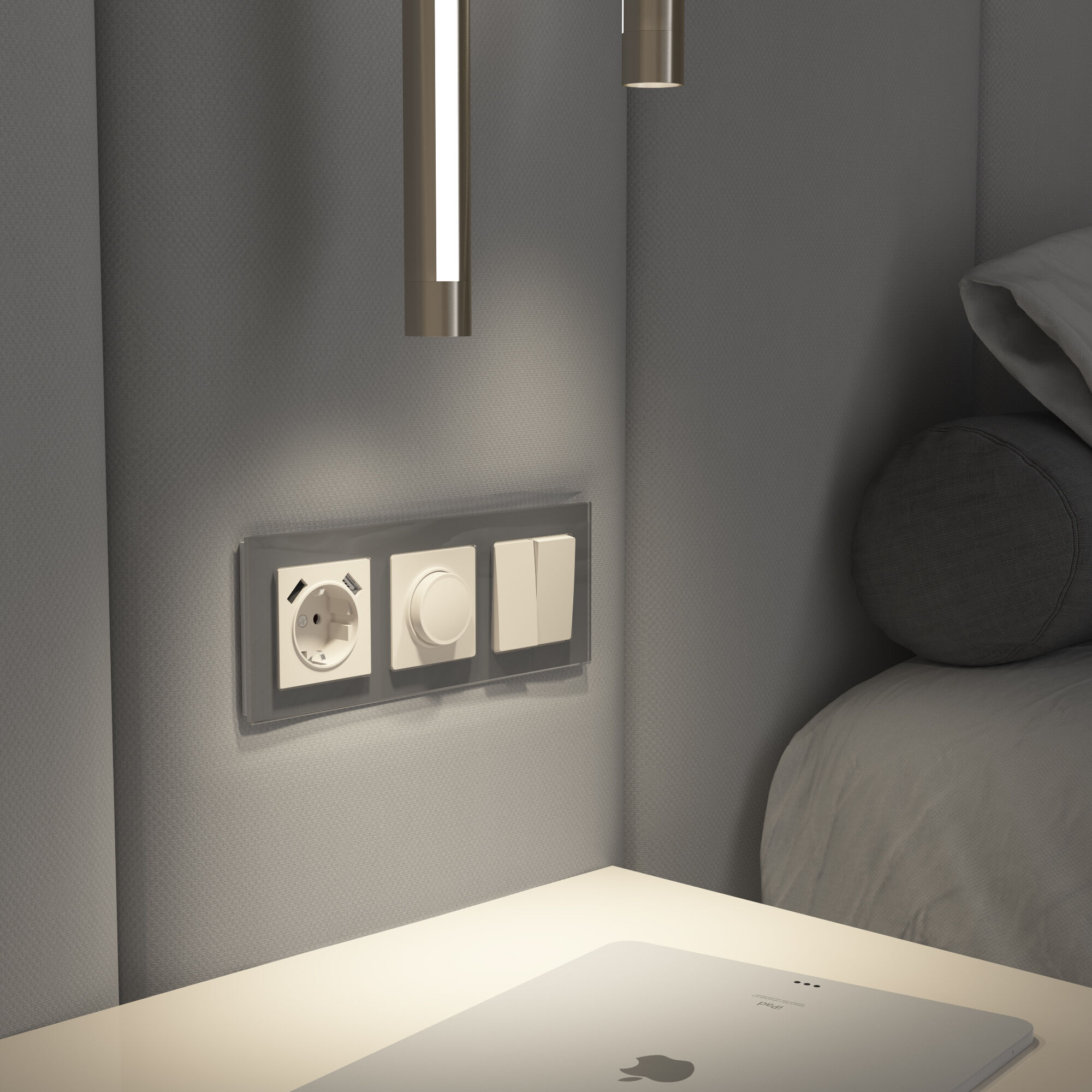 Диммер (айвори матовый) Werkel