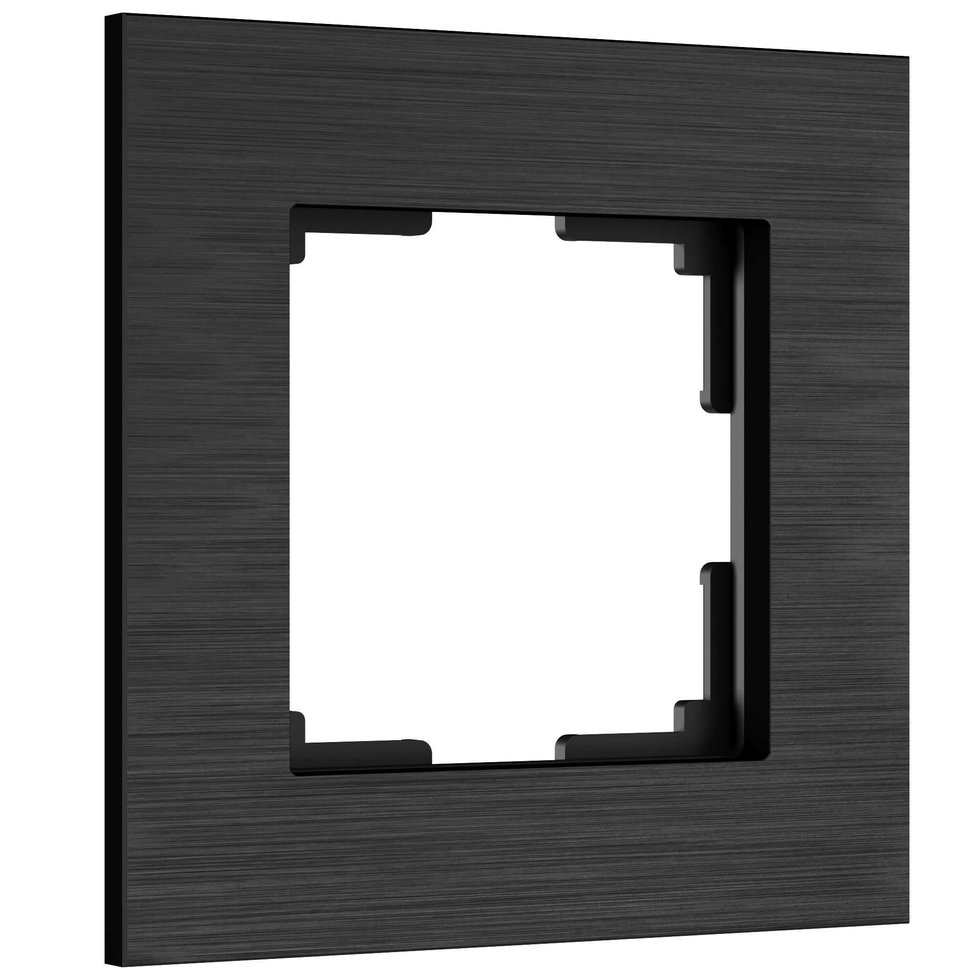 Рамка на 1 пост AluMax (черный алюминий) Werkel