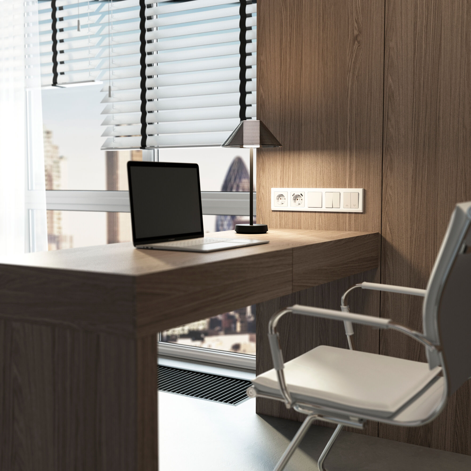 Рамка на 5 постов Stark (белый) Werkel