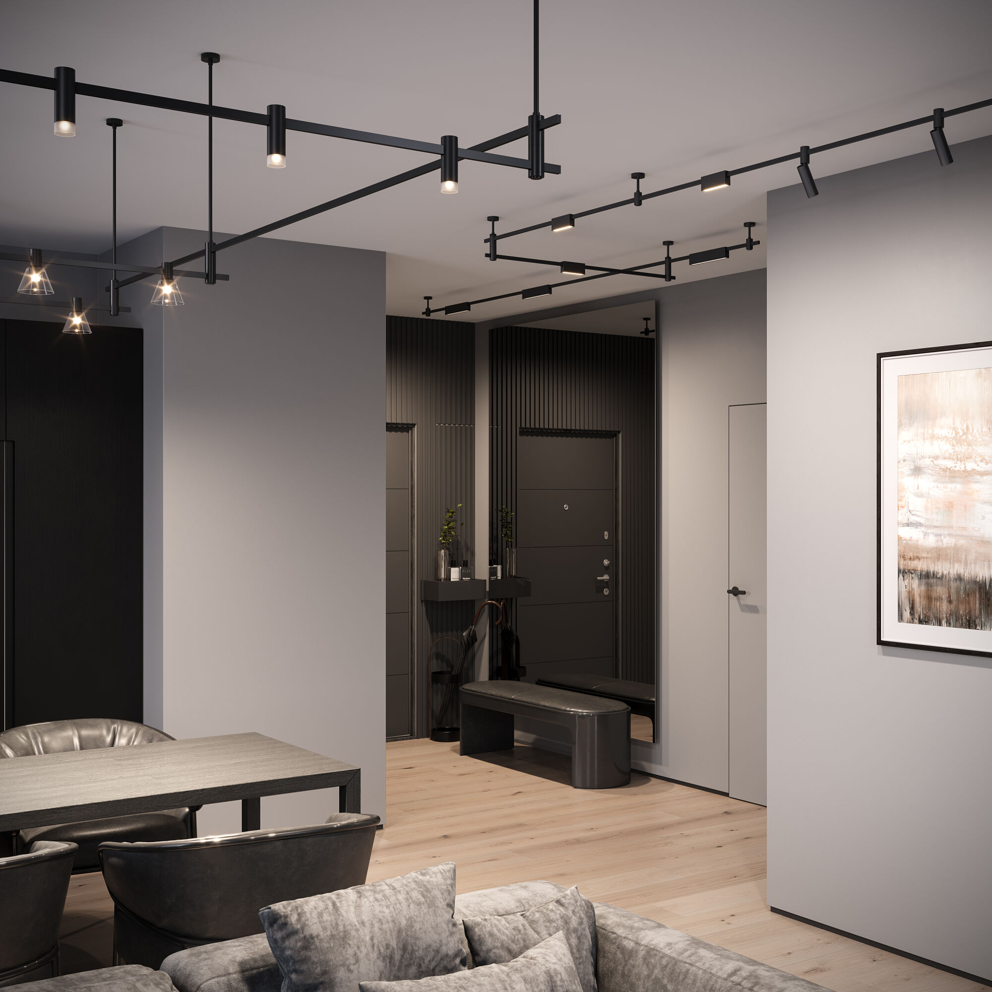 Esthetic Magnetic Трековый светильник 6W 3000K чёрный