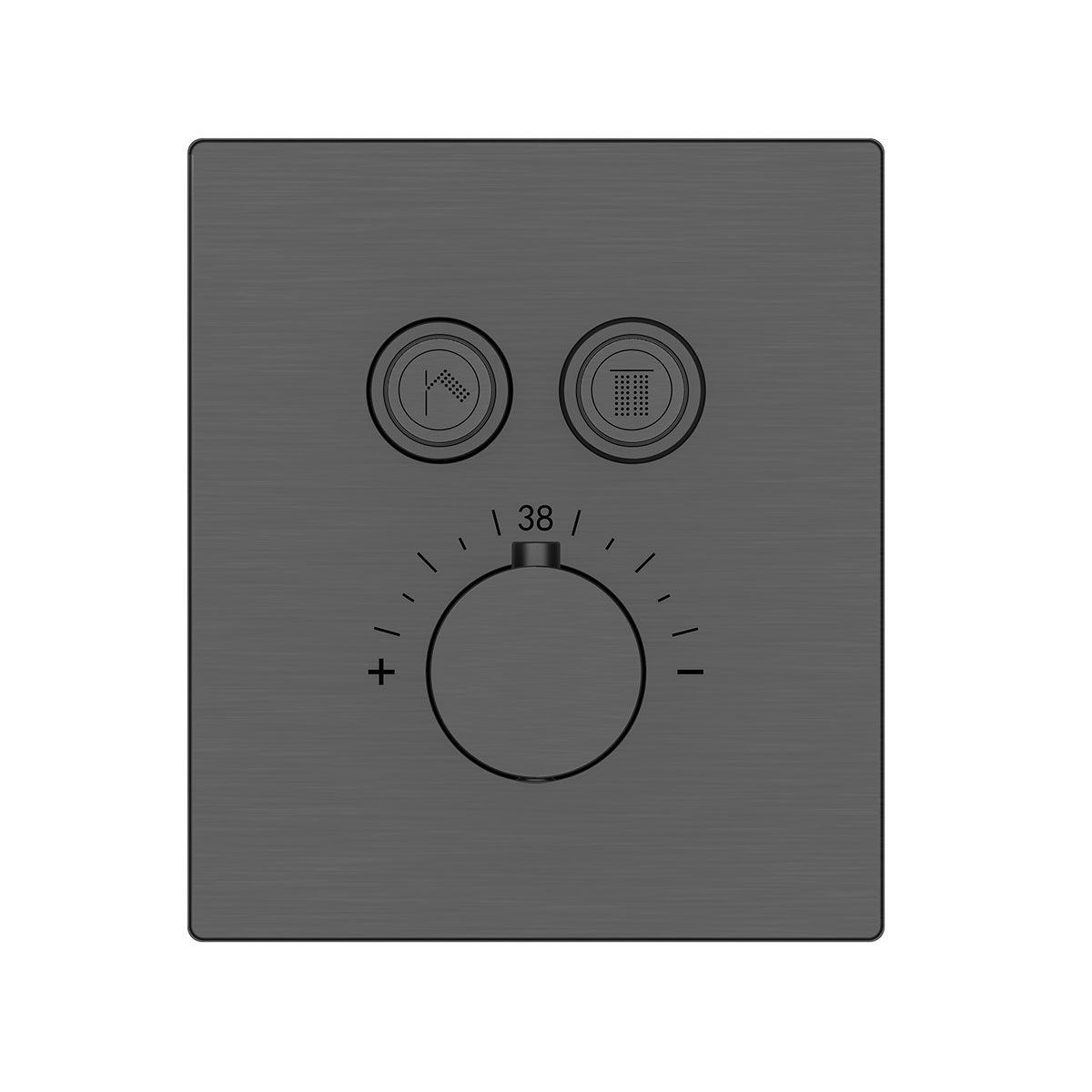 Душевая система Vincea VSFW-3I21T1GM встраиваемая в стену цвет вороненая сталь