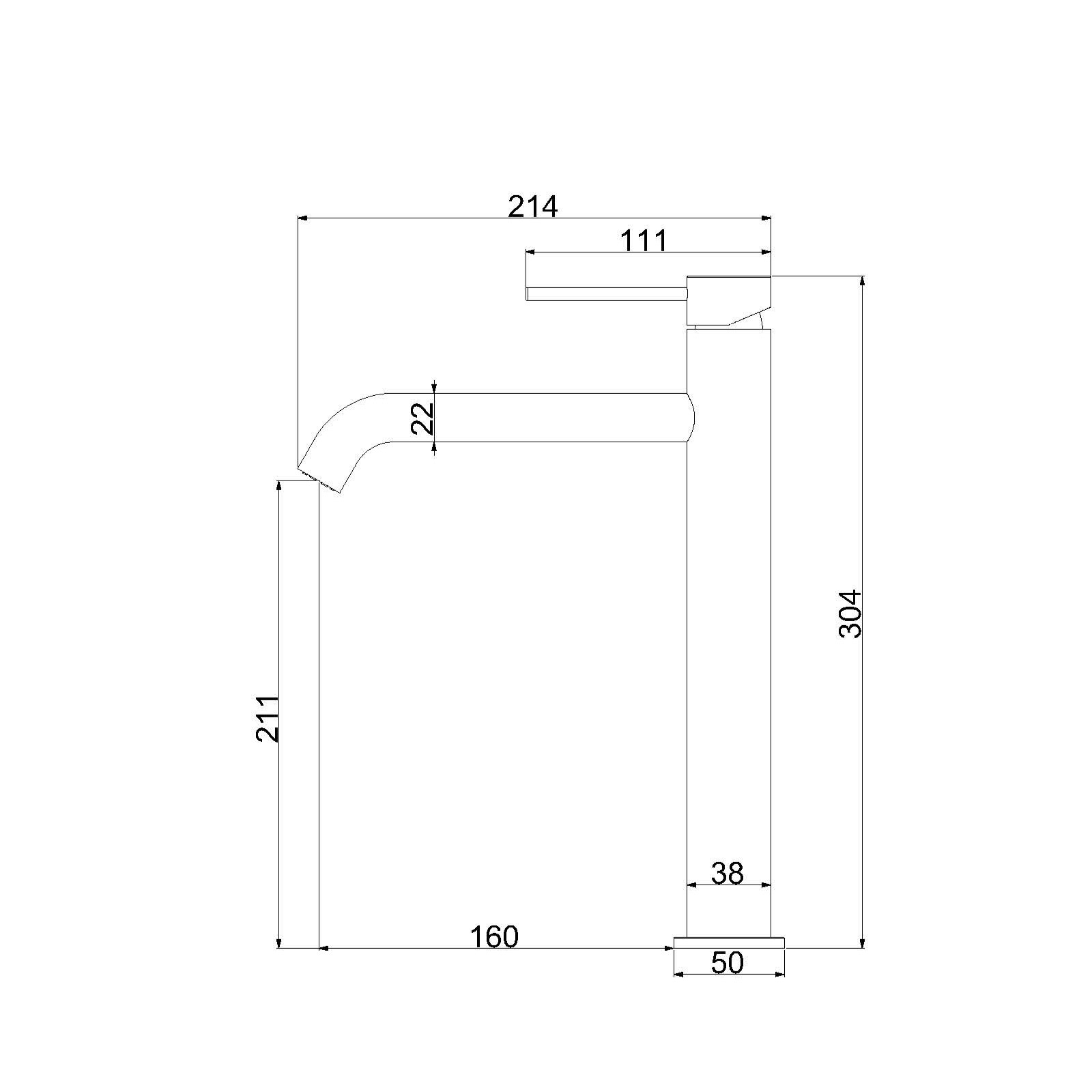Смеситель Vincea City VBF-2C2MB на столешницу/на раковину черный