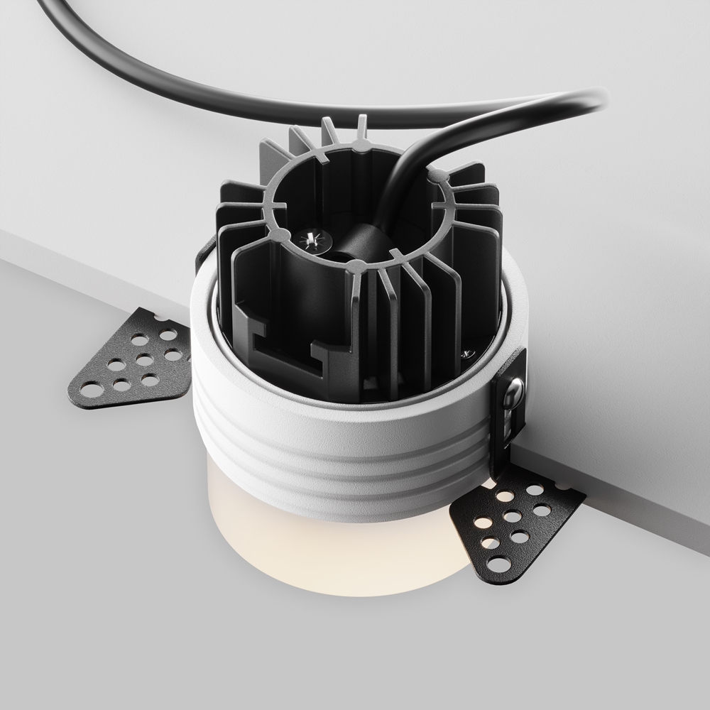 Встраиваемый светильник Maytoni Nude 4000K 12Вт 180° DL065-12W4K-TRS-W