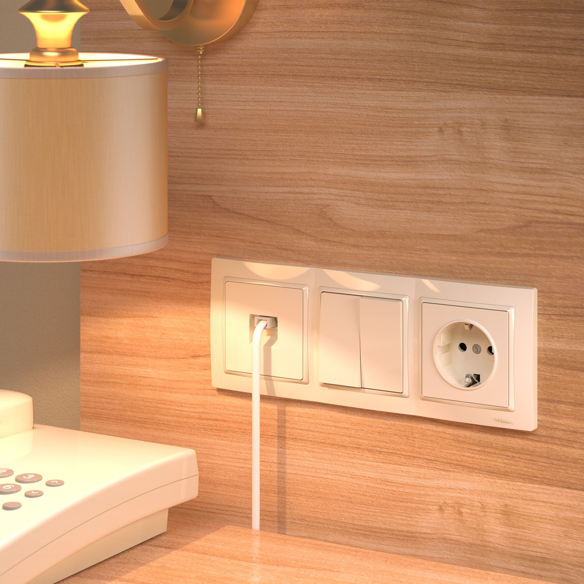 Рамка на 3 поста Snabb basic (слоновая кость) Werkel