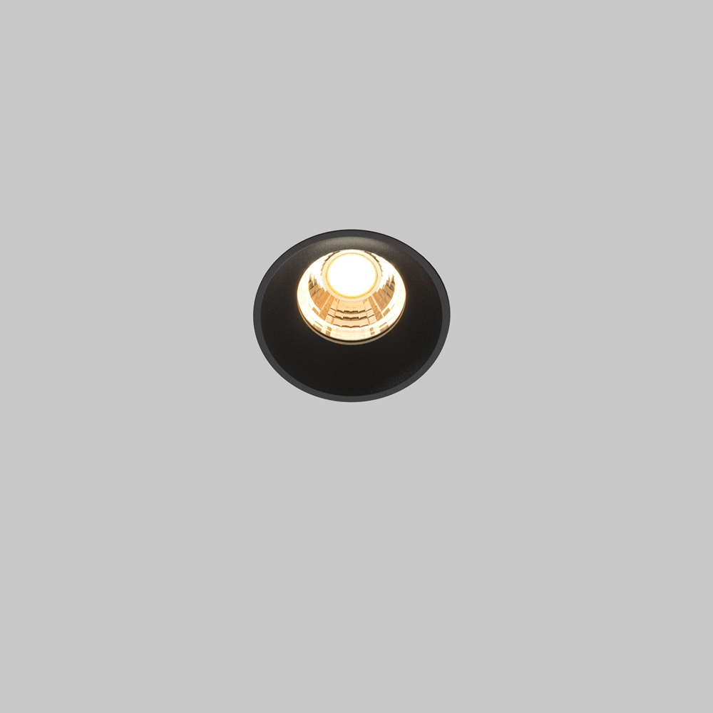 Встраиваемый светильник Maytoni Round 2700K 7Вт 60° DL058-7W2.7K-TRS-B