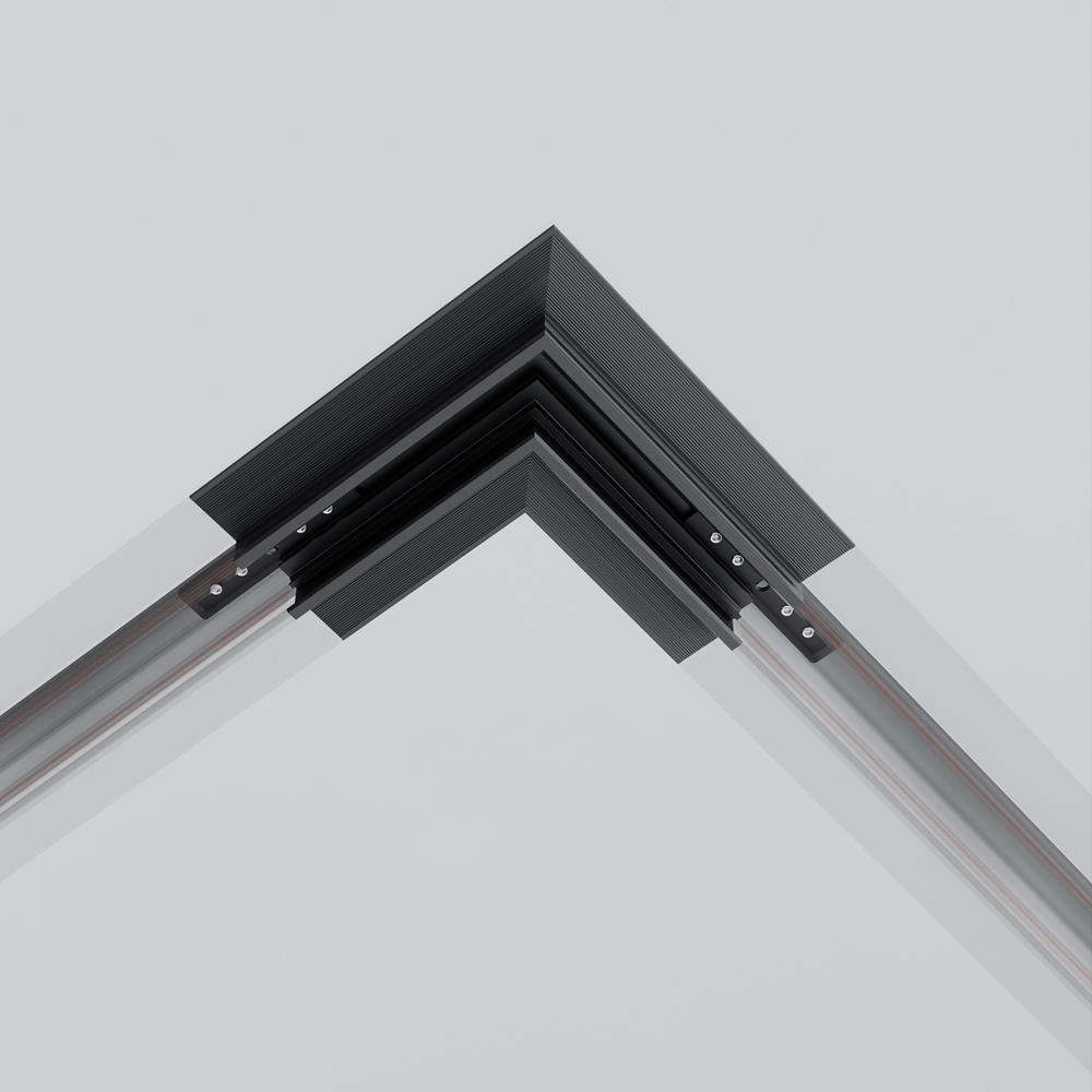 Коннектор угловой Exility для встраиваемого низкопрофильного шинопровода Maytoni TRAM034CL-42B