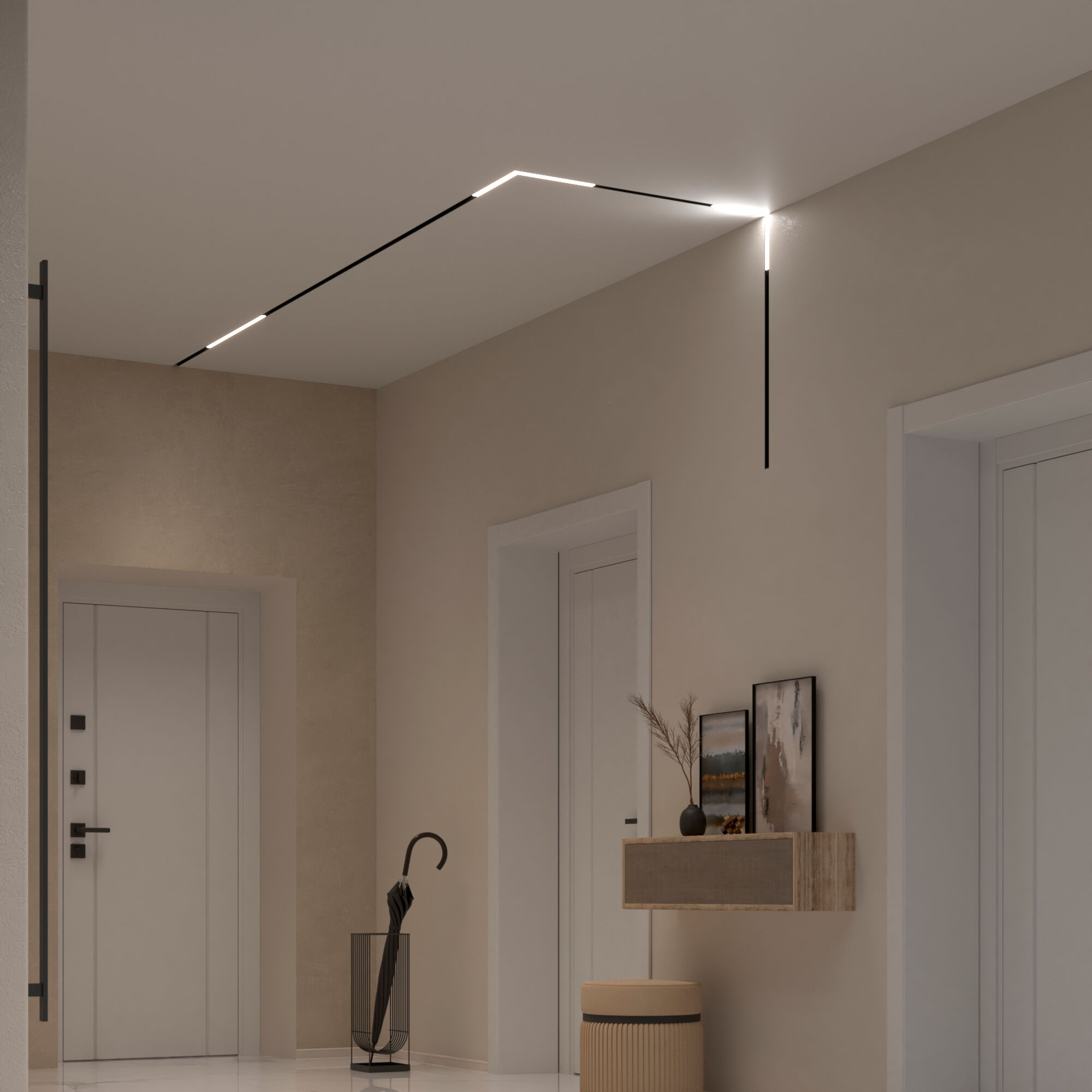 Slim Magnetic L03 Трековый светильник 24W 4200K Link черный