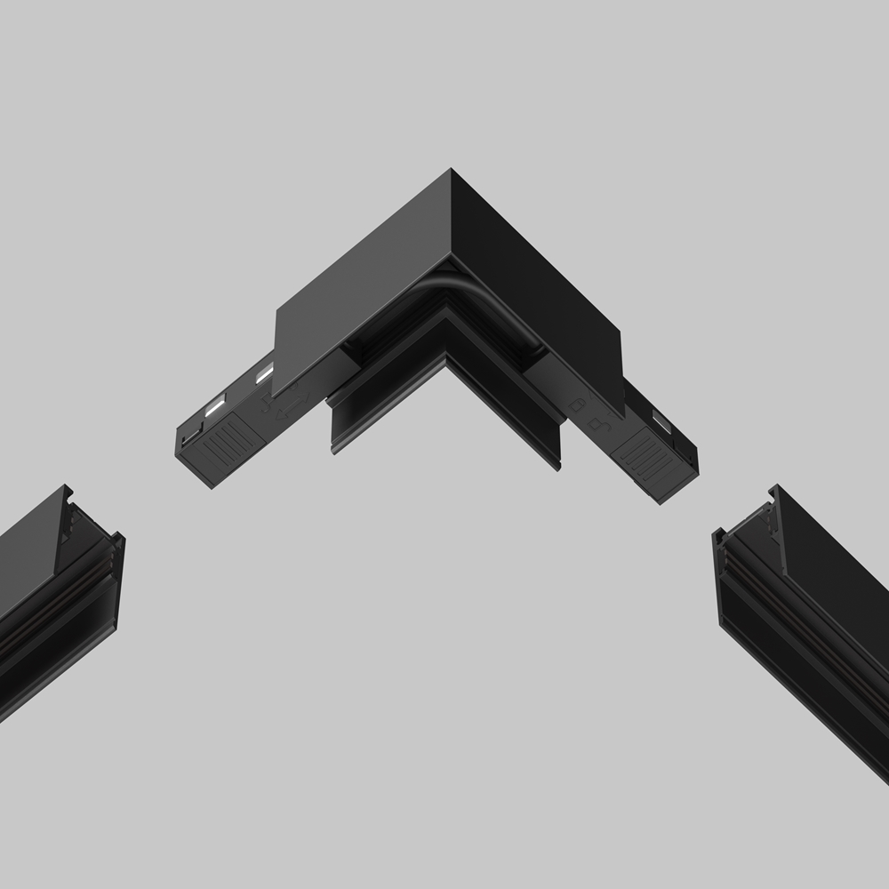 Коннектор питания угловой гибкий 15 см Exility черный Maytoni TRA034CPC-42B-15-1