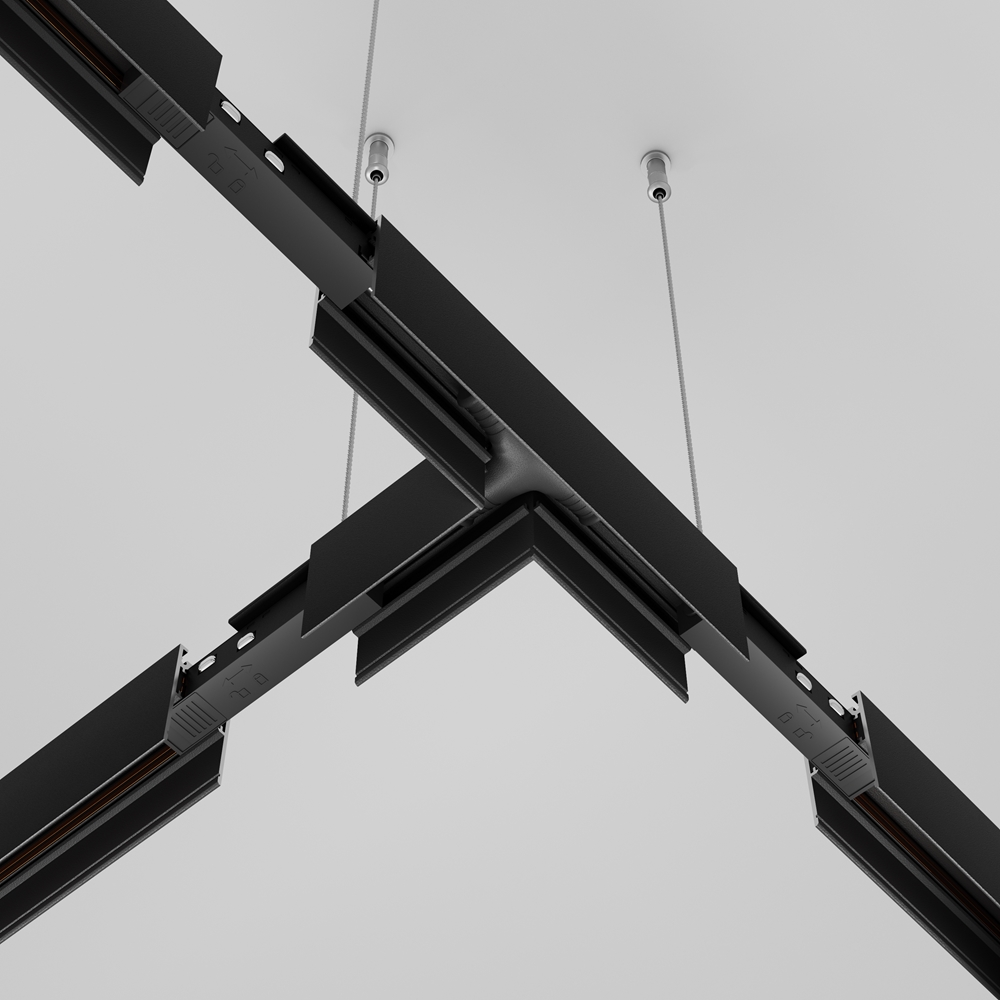 Коннектор питания Т-образный Exility черный Maytoni TRA034CWT-42B