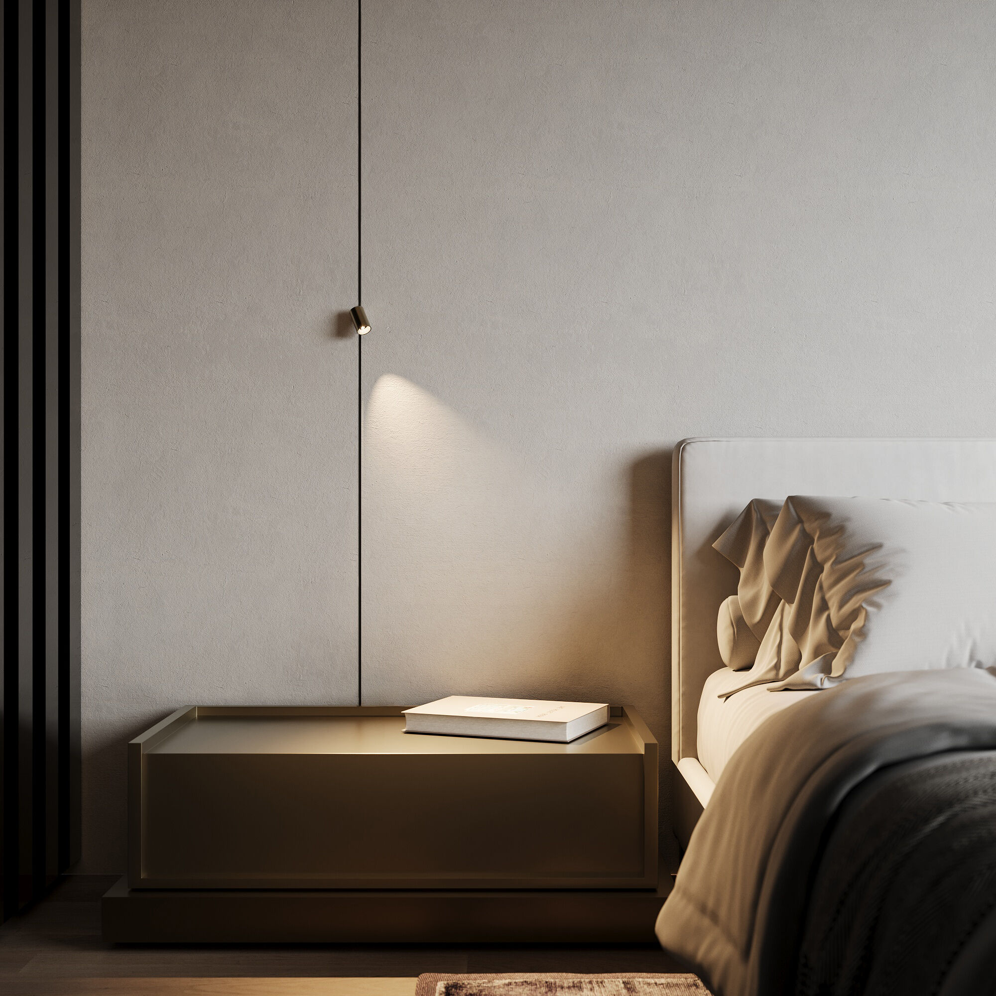 Mini Magnetic Трековый поворотный светильник 5W 3000K латунь/черный