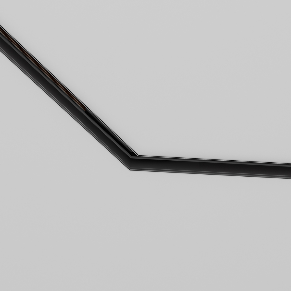 Коннектор угловой 135° Exility встраиваемый под ГКЛ 9,5мм, черный Maytoni TRA034CLO-42B