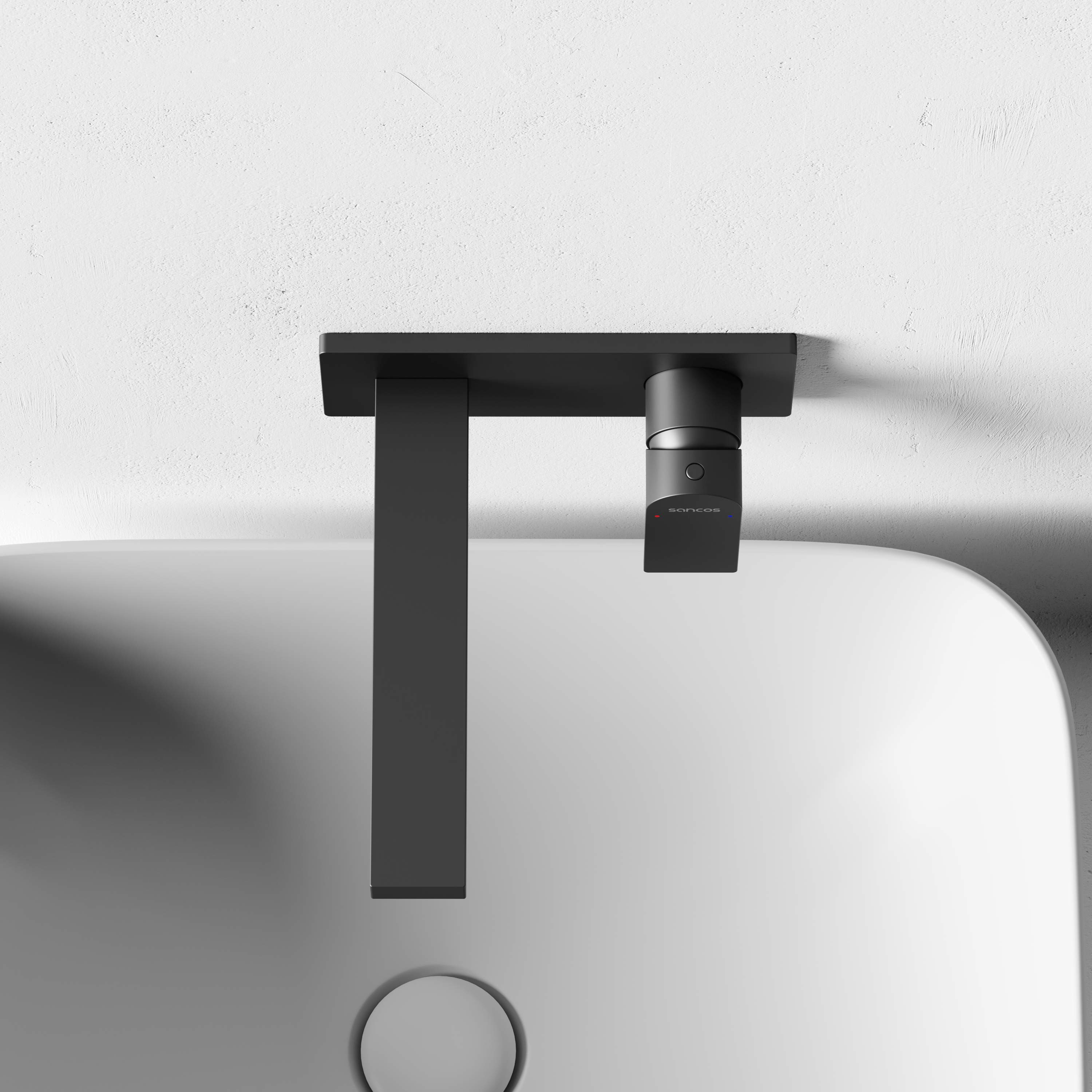 Смеситель для раковины Studio c внутренней частью, черный матовый SC9017MB