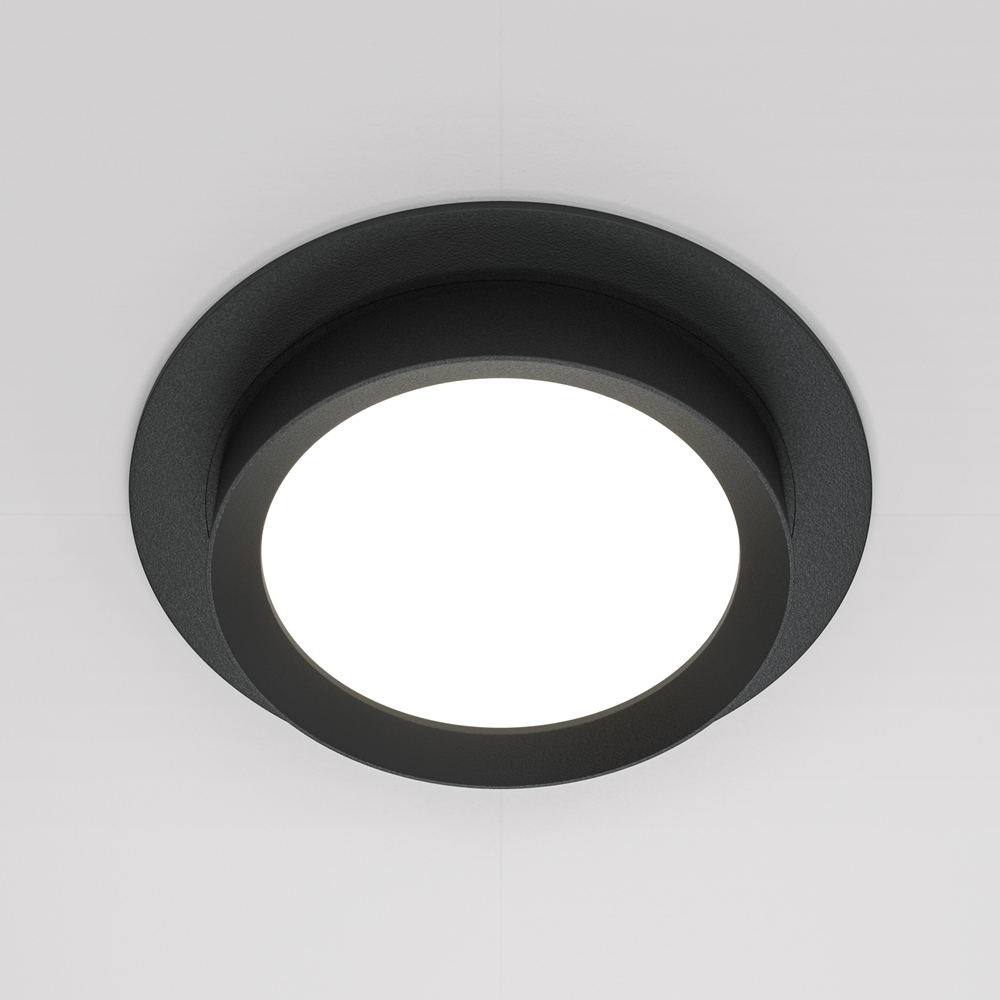 Встраиваемый светильник Maytoni Hoop GX53 1x12Вт DL086-GX53-RD-B