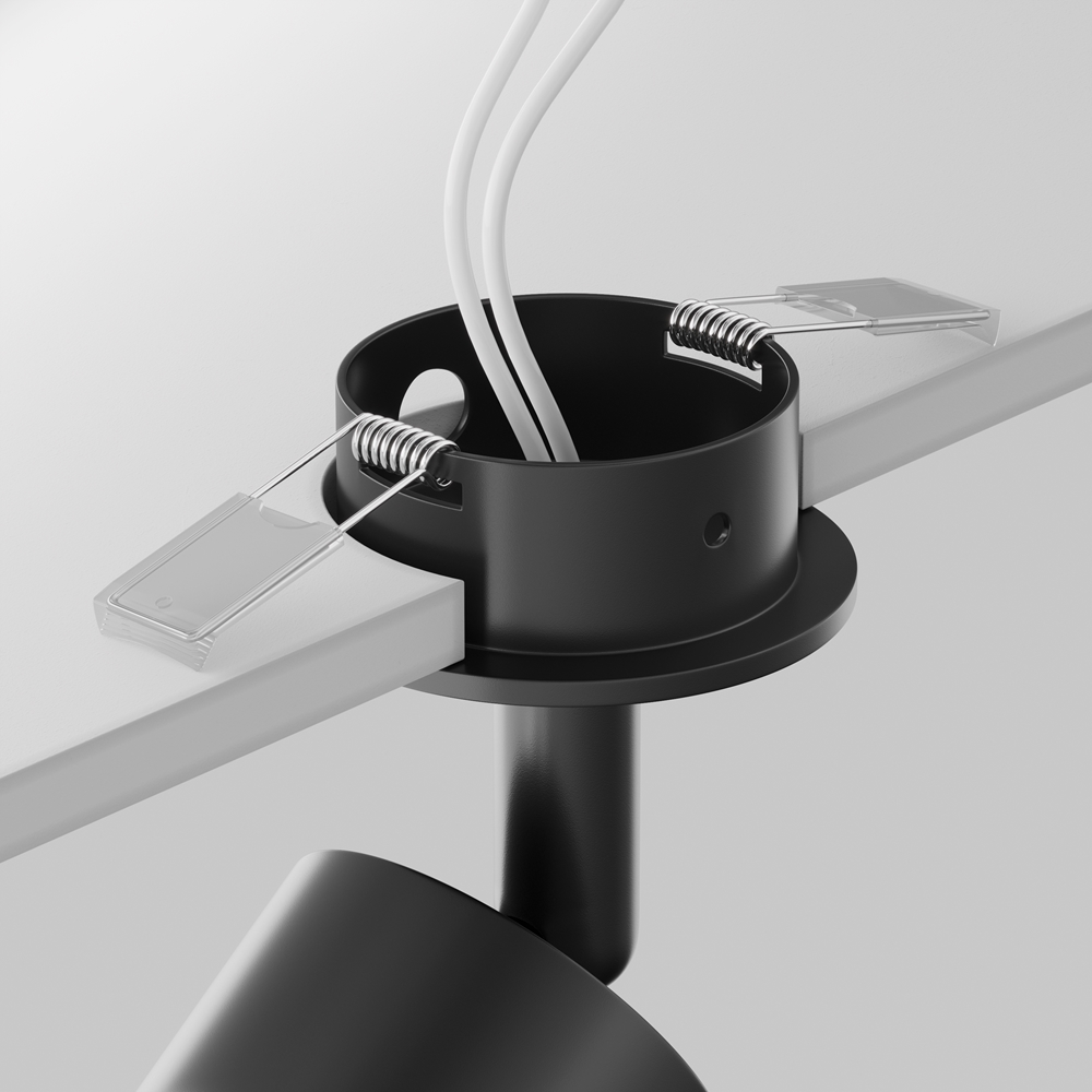 Встраиваемый светильник Maytoni Focus GU10 10Вт C018CL-01B