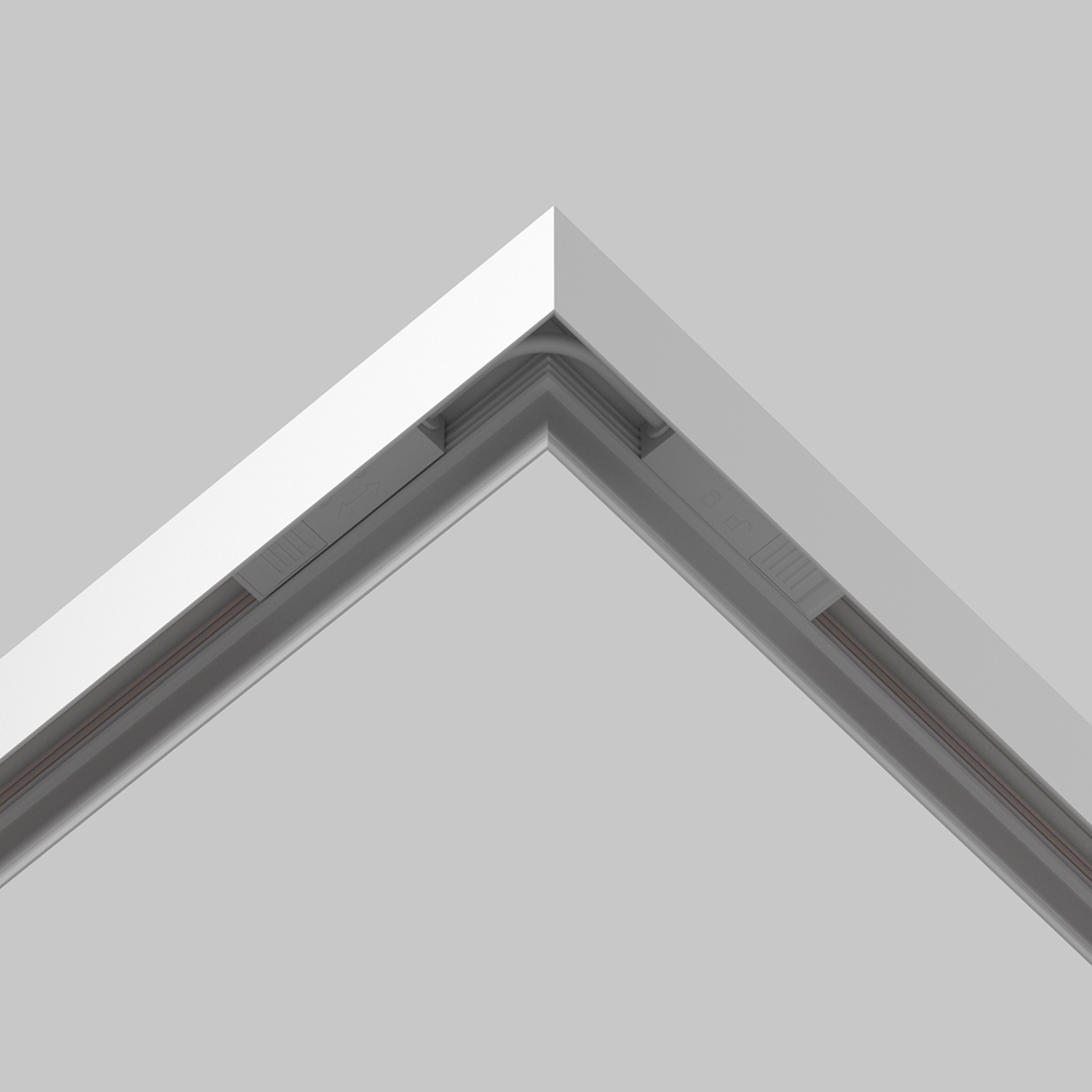 Коннектор питания угловой гибкий 15см Exility белый Maytony TRA034CPC-42W-15-1