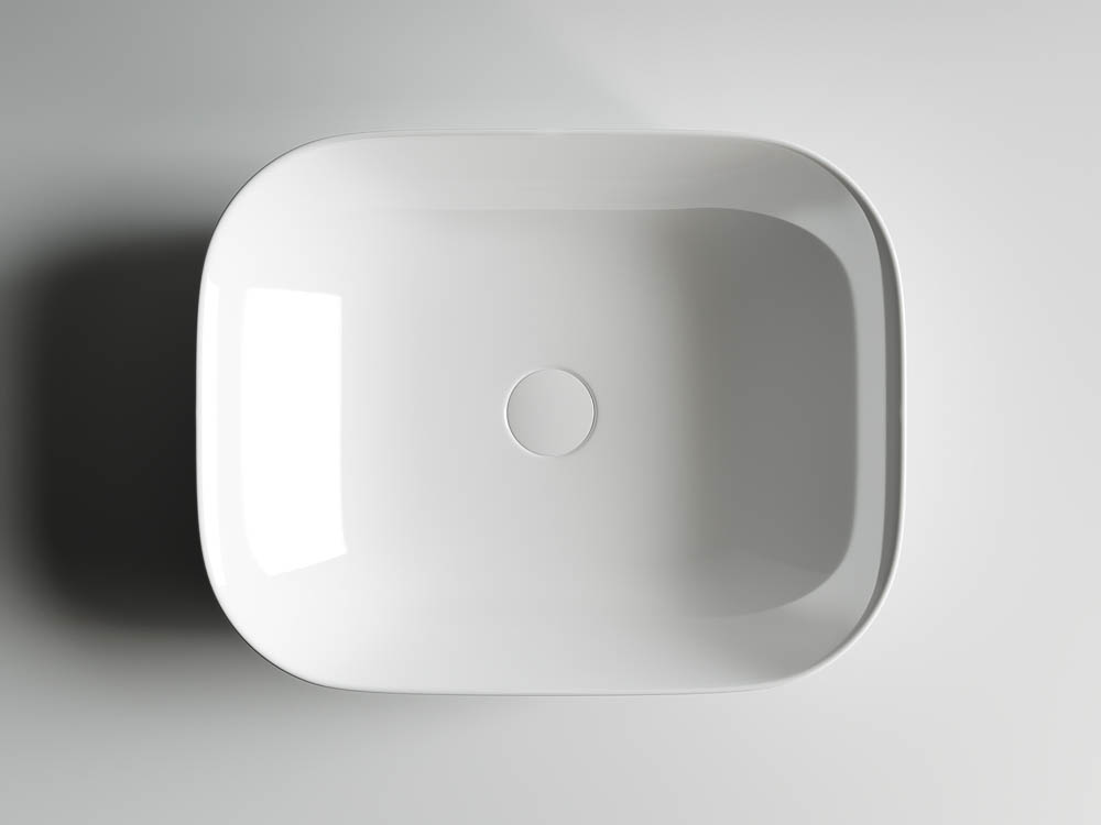 Умывальник чаша накладная прямоугольная CN6008