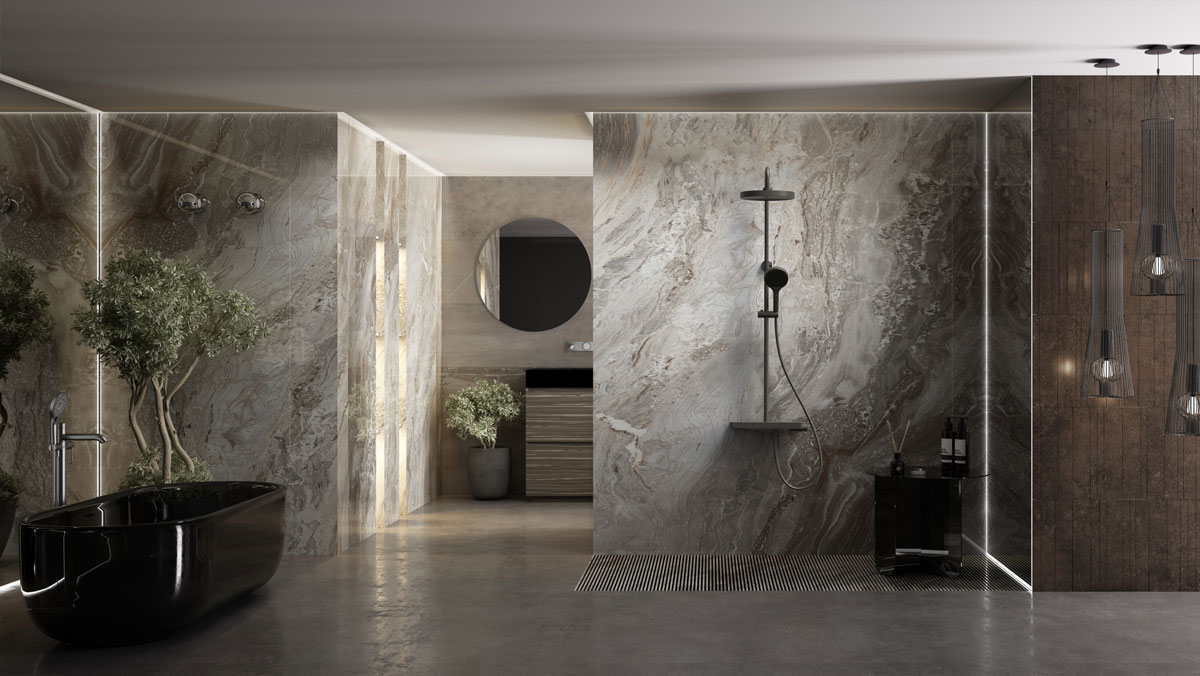 Душевая стойка Vincea Inspire VSFS-3I12TMB настенная цвет черный матовый