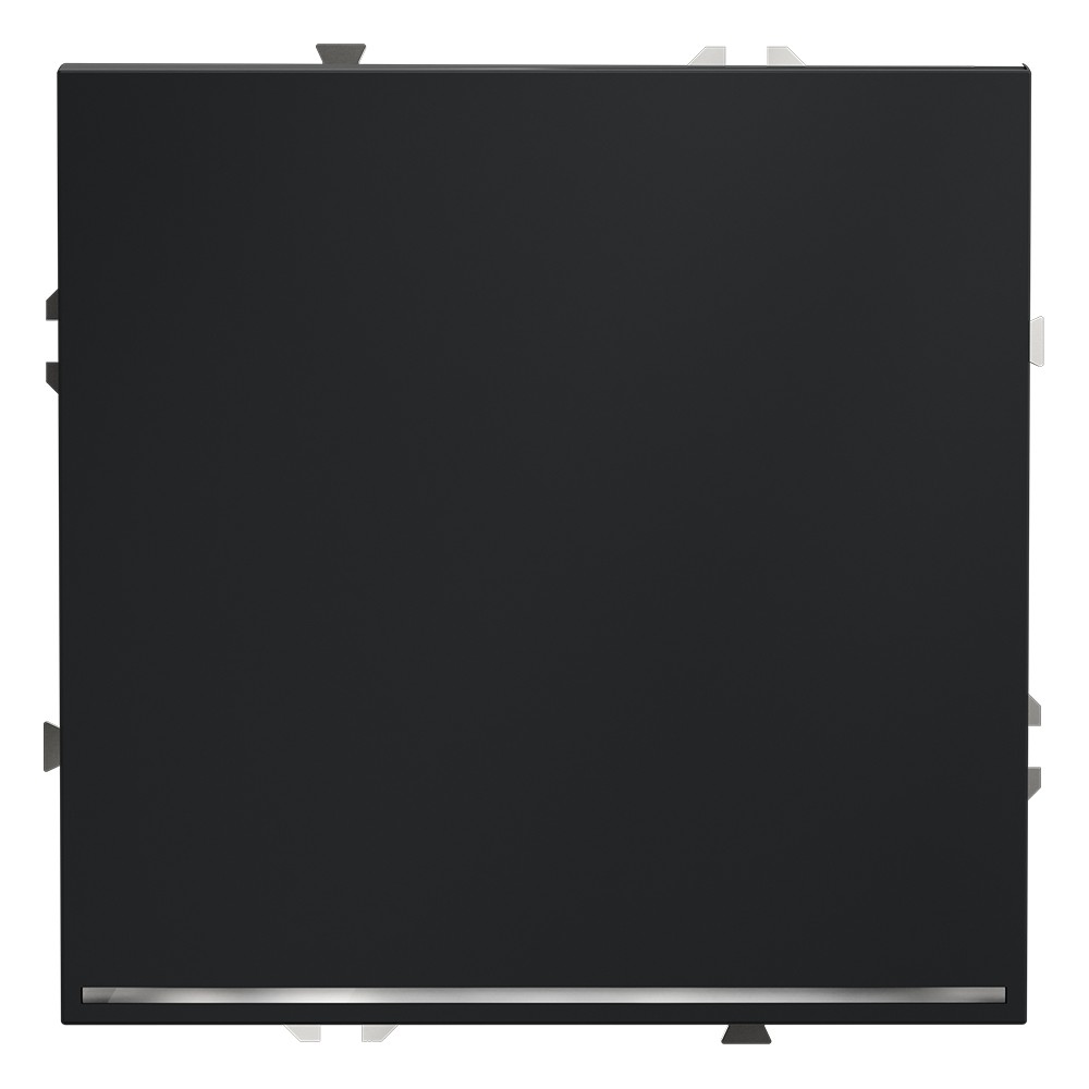 Выключатель встраиваемый VOLTUM S70 одноклавишный с подсветкой 10А, (графит)