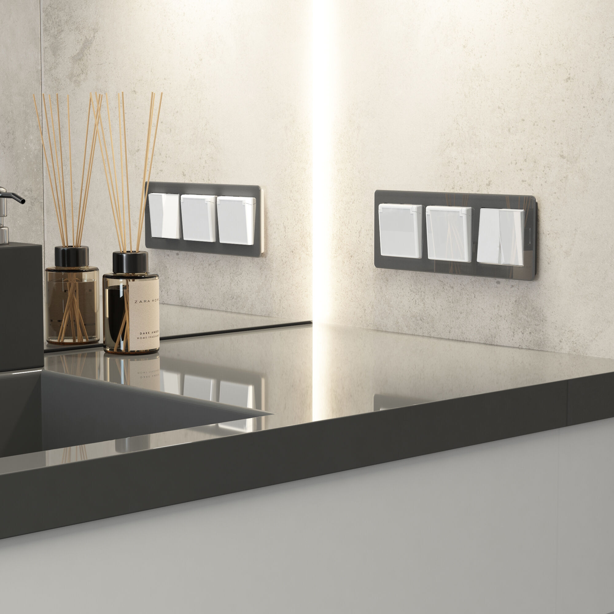 Розетка влагозащ. с зазем. с защит. крышкой и шторками (белый акрил) Werkel