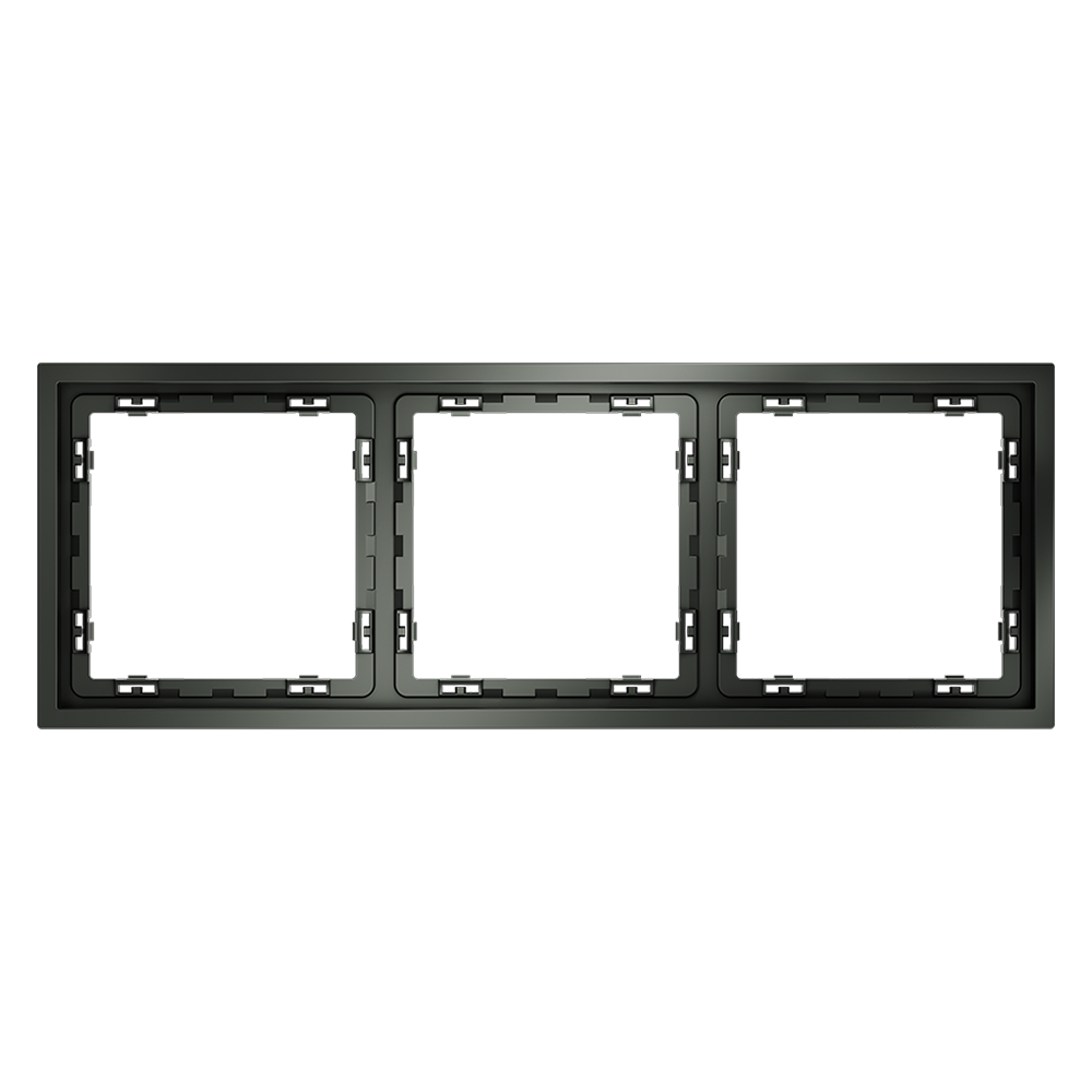 Рамка пластиковая VOLTUM S70 на 3 поста, (титан)