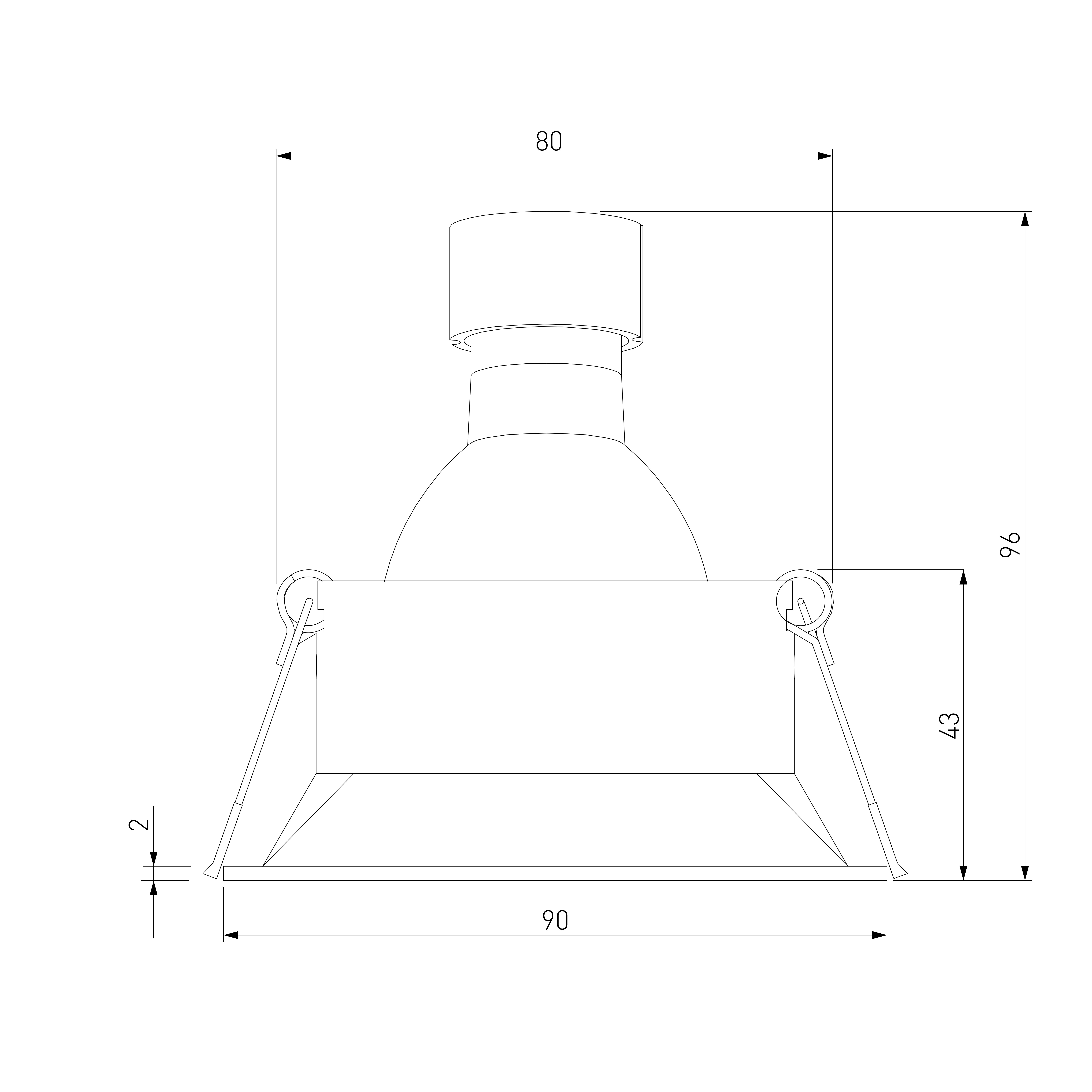 Светильник встраиваемый Punto белый Elektrostandard 25017/01