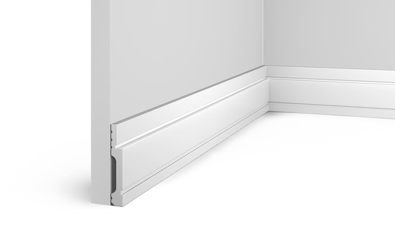 Напольный плинтус B75V1L HIWOOD