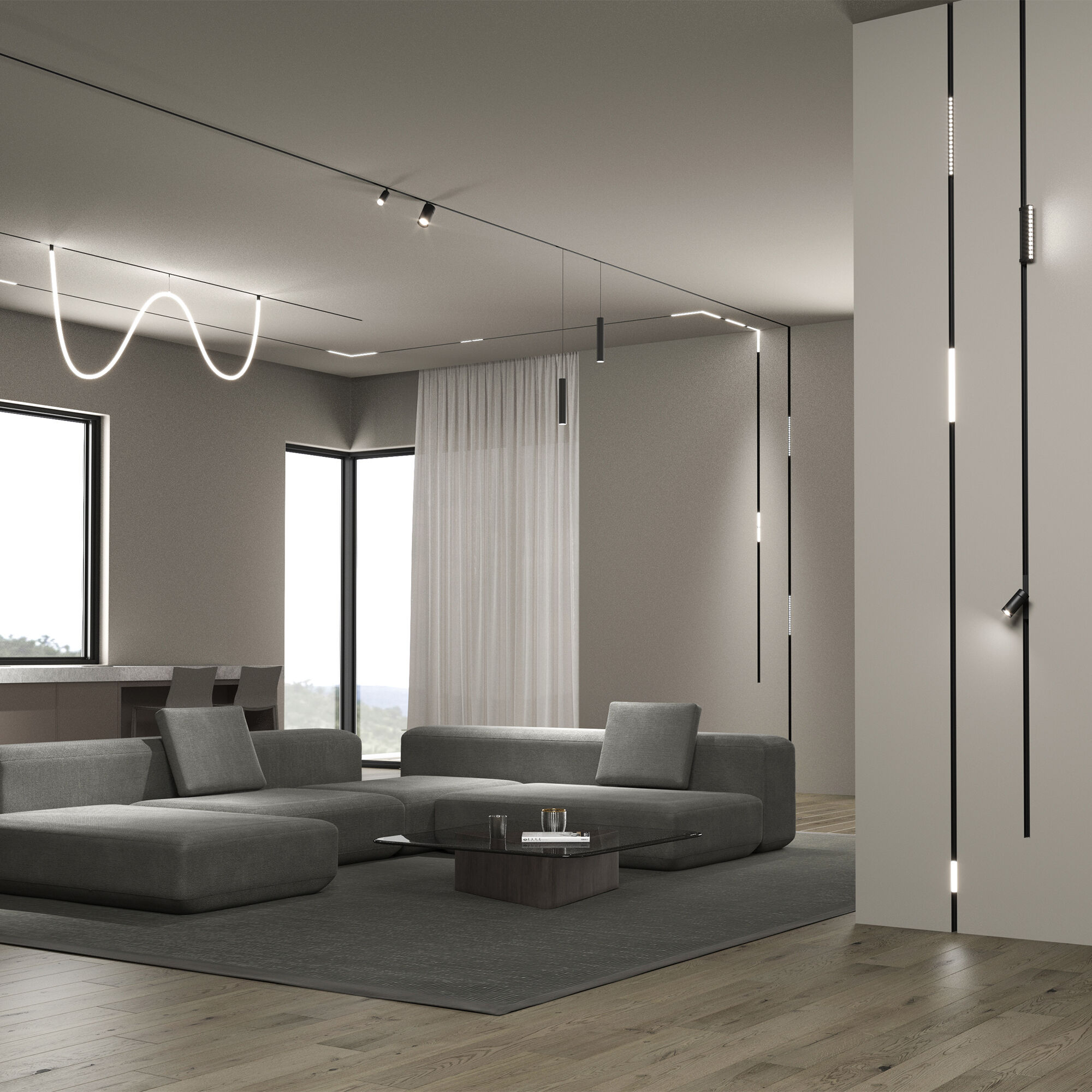 Slim Magnetic Full light N03 Трековый светильник 65W 4200K