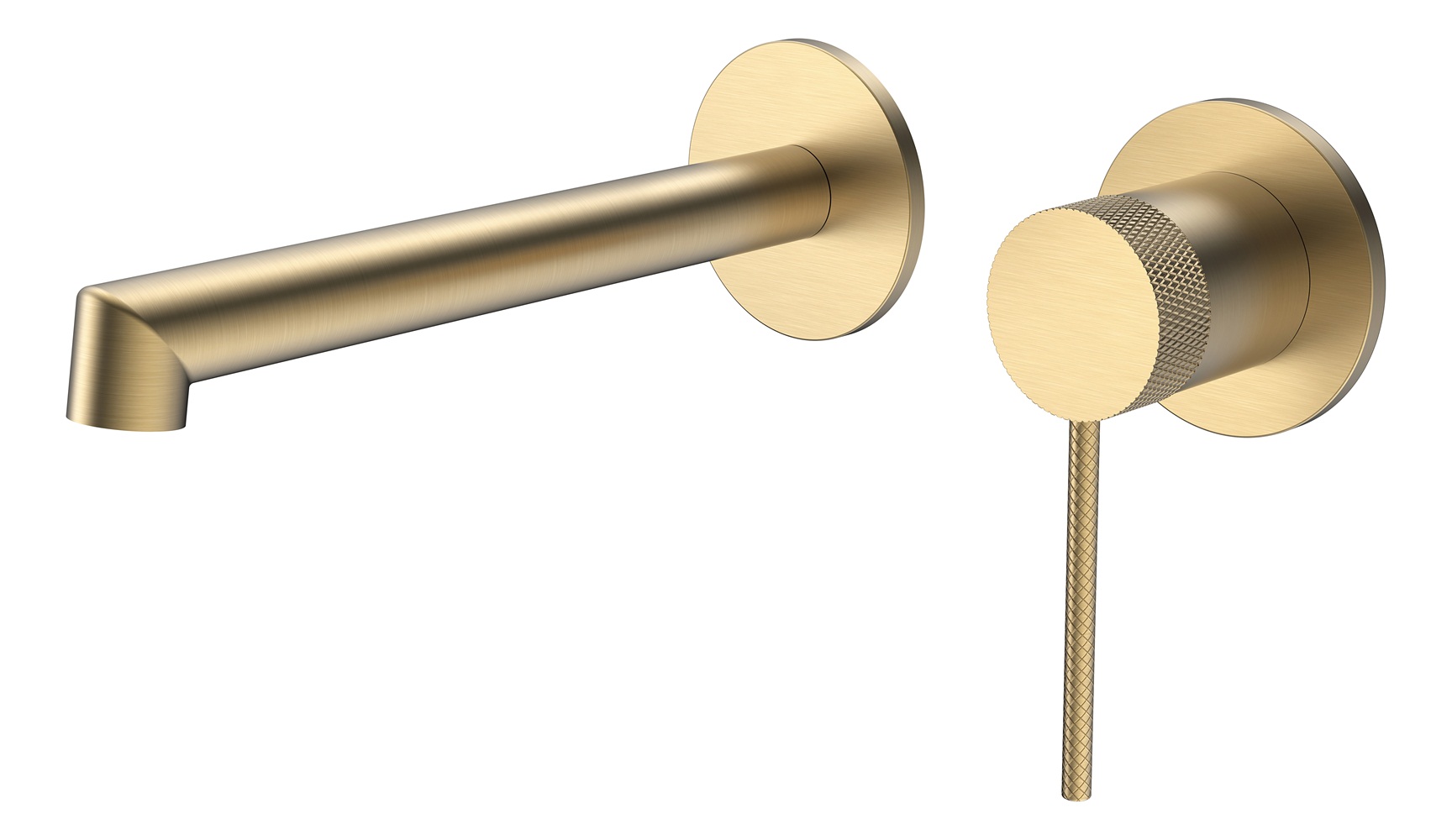 Смеситель Vincea Rim VBFW-2RM1BG встраиваемый в стену брашированное золото